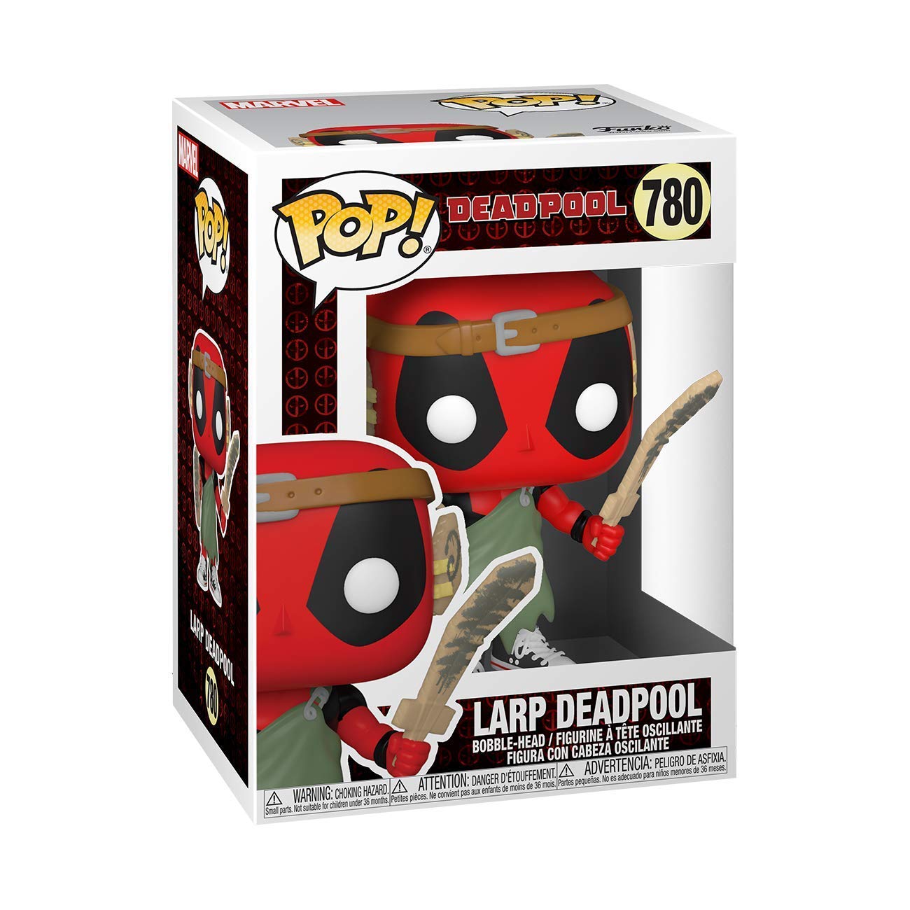 Funko Pop! Marvel : Deadpool 30th - Larp Deadpool - Figurine en vinyle à collectionner - Idée cadeau - Marchandise officielle - Jouets pour enfants et adultes - Fans de bandes dessinées - Poupée pour collectionneurs