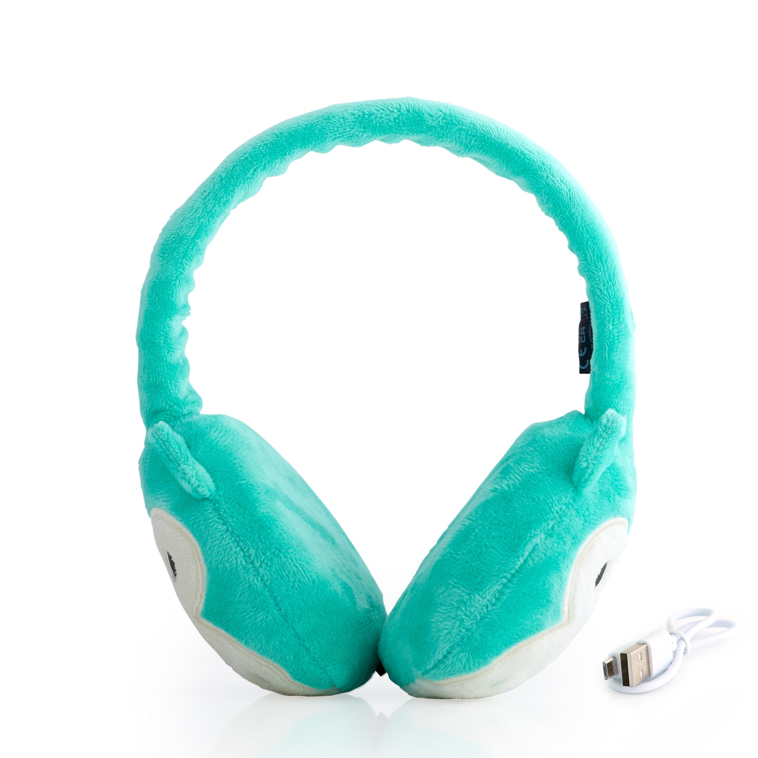 Squishmallows Winston The Owl - Auriculares Bluetooth de Felpa con micrófono Integrado para Hacer Llamadas telefónicas. Rango Bluetooth de 10 Metros, Control de Volumen, Almohadillas de Felpa Suave y