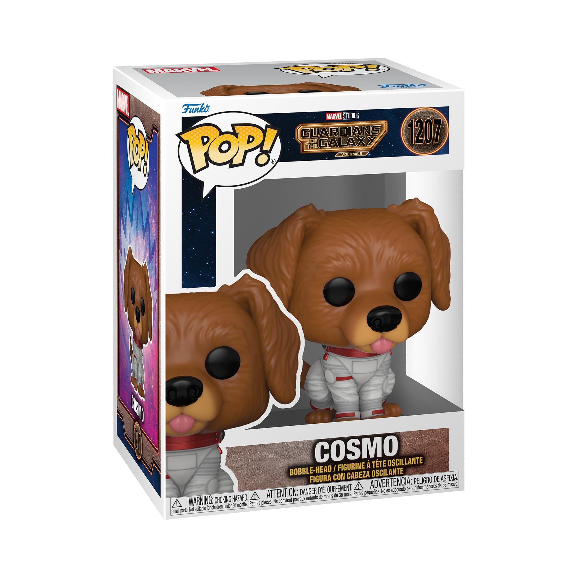 Funko Pop! Vinyle : Marvel - Les Gardiens de la Galaxie 3 - Cosmo The Space Dog - Les Gardiens de la Galaxie - Figurine en vinyle à collectionner - Idée cadeau - Marchandise officielle - Fans de cinéma