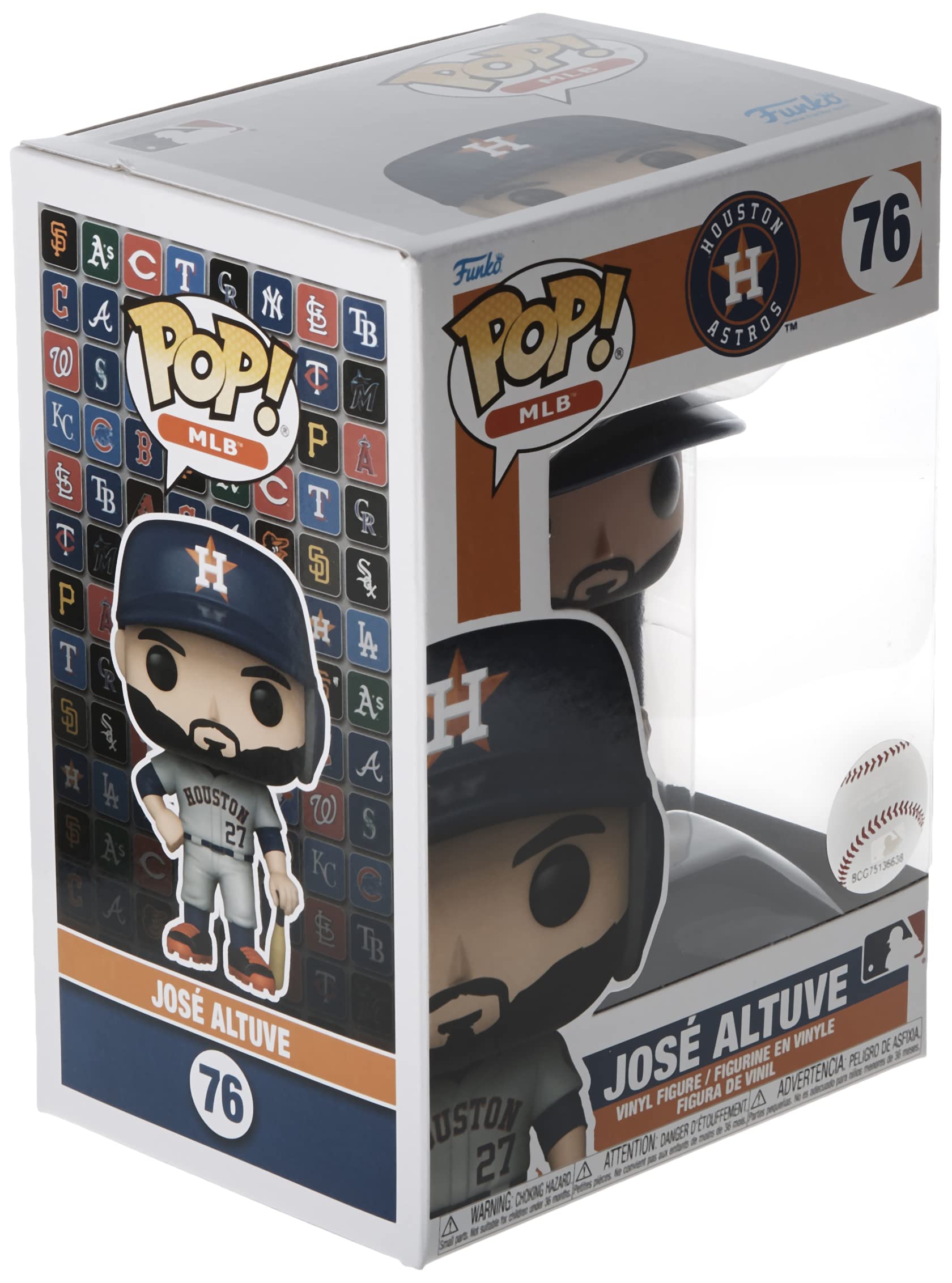 Funko Pop! Mlb: Astros - Jose José Altuve - (Away Jersey) - Figura De Vinilo Coleccionable - Idea De Regalo- Mercancia Oficial - Juguetes Para NiñOs Y Adultos - Sports Fans