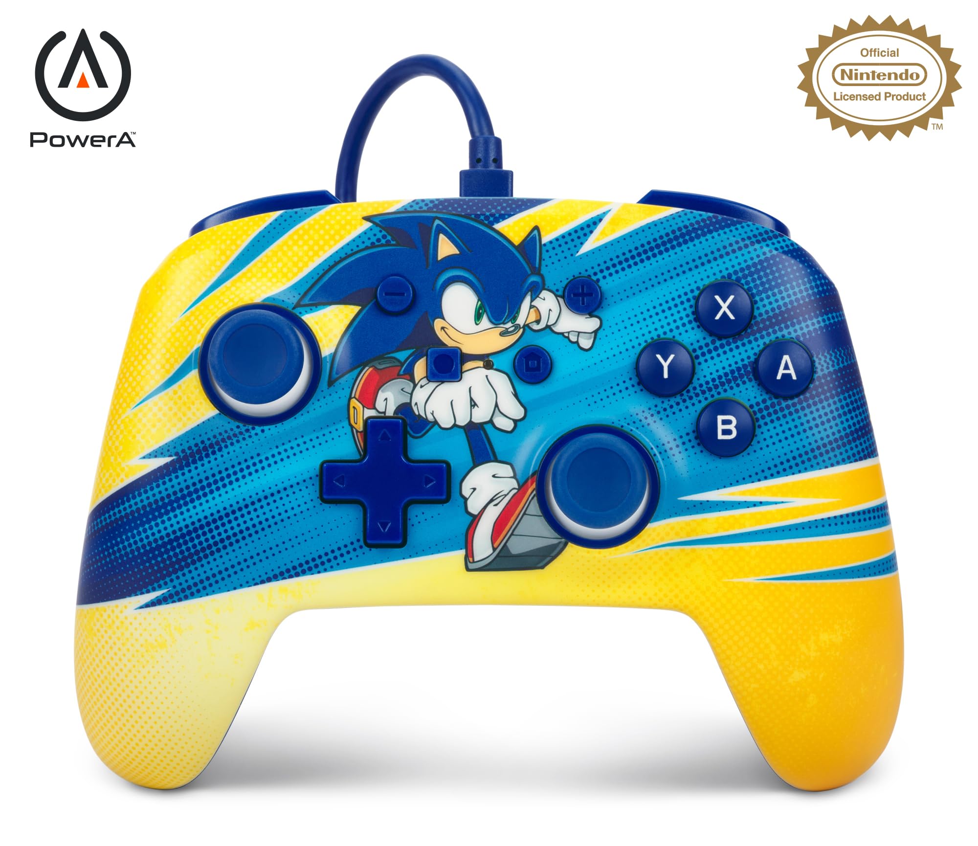 Mando Nintendo Switch Powera Con Cable Mejorado Impulso Sonic  - Edición especial