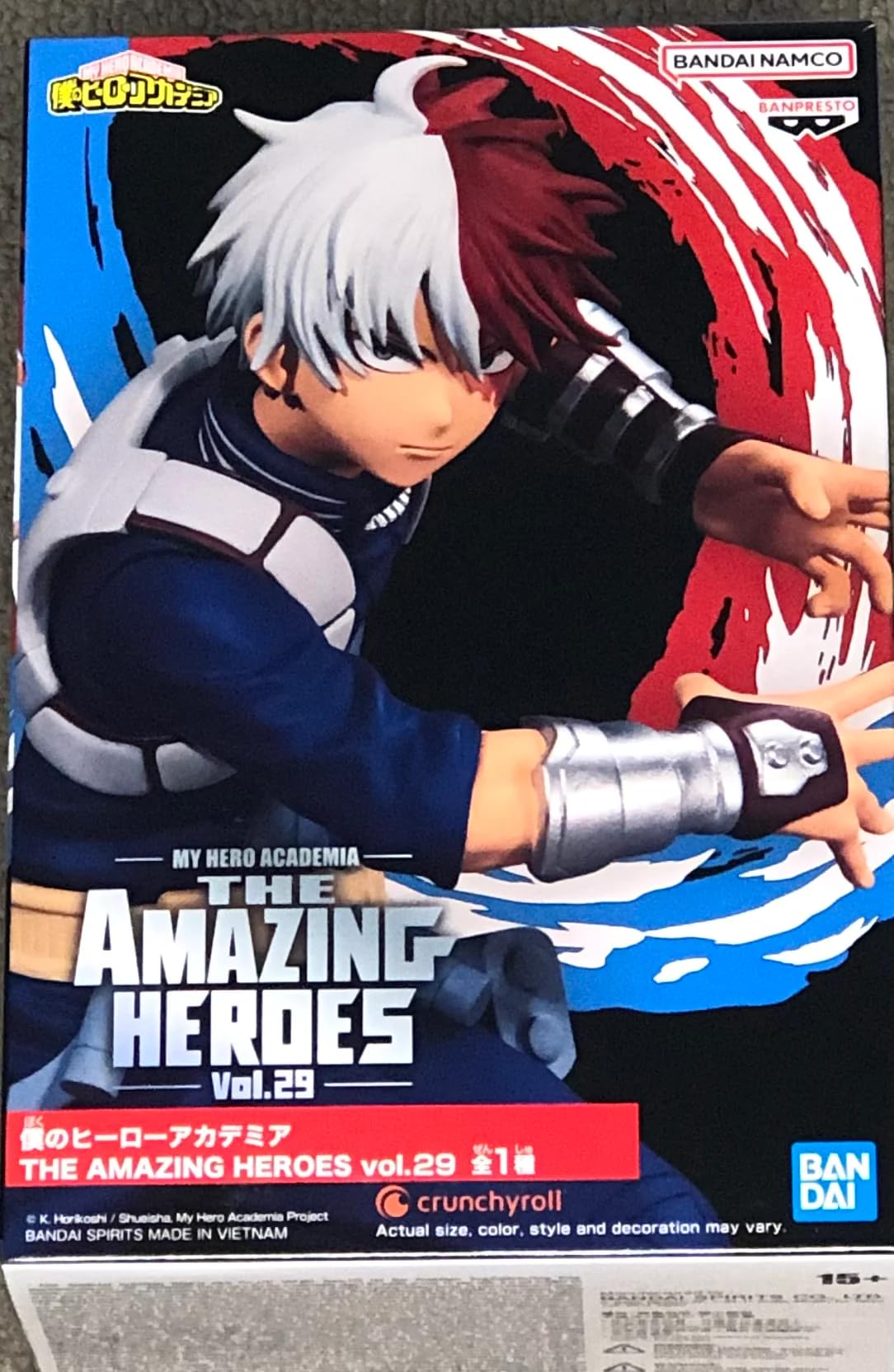Banpresto Figura De AccióN Shoto Todoroki My Hero Academia - The Amazing Heroes Volumen 29 15cm Bp19708 Multicolor