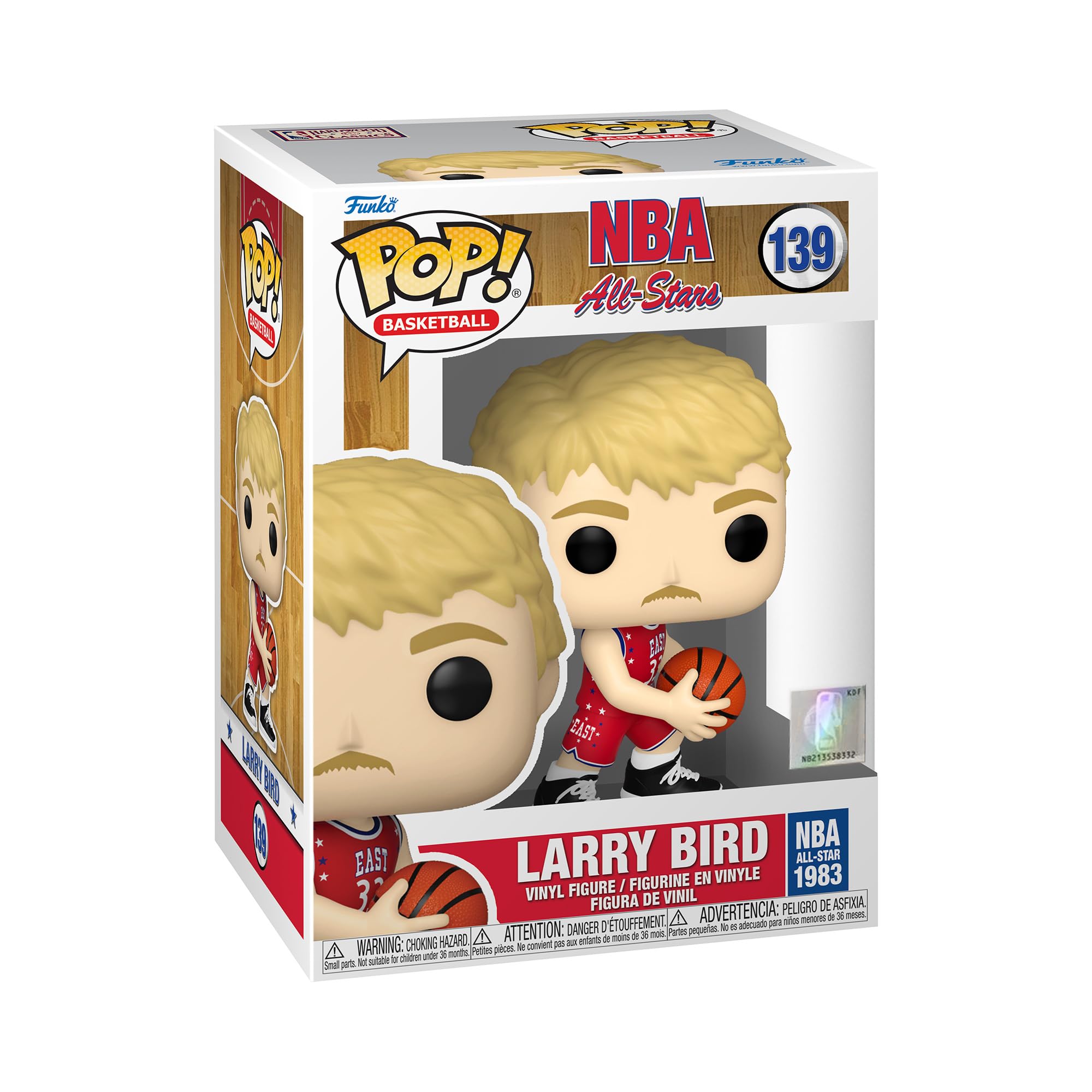 Funko Pop! Nba Legen DS - Larry Bird - (Red All Star Uni 1983) - Figura de Vinilo Coleccionable - Idea de Regalo- Mercancia Oficial - Juguetes para Niños y Adultos - Sports Fans