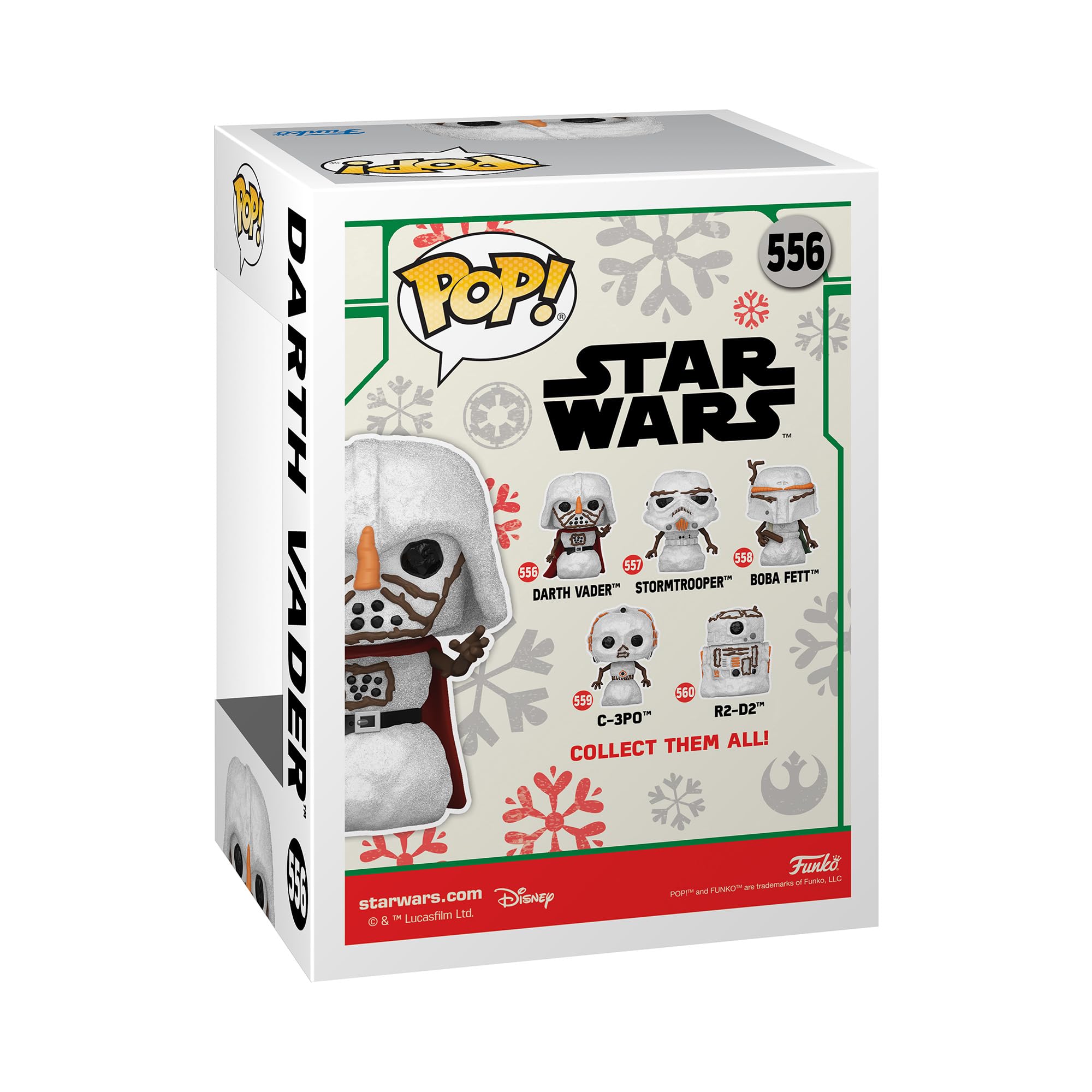 Funko Pop! Star Wars : Holiday - Dark Vador - Bonhomme de neige - Figurine en vinyle à collectionner - Idée cadeau - Produit officiel - Jouets pour enfants et adultes - Fans de cinéma