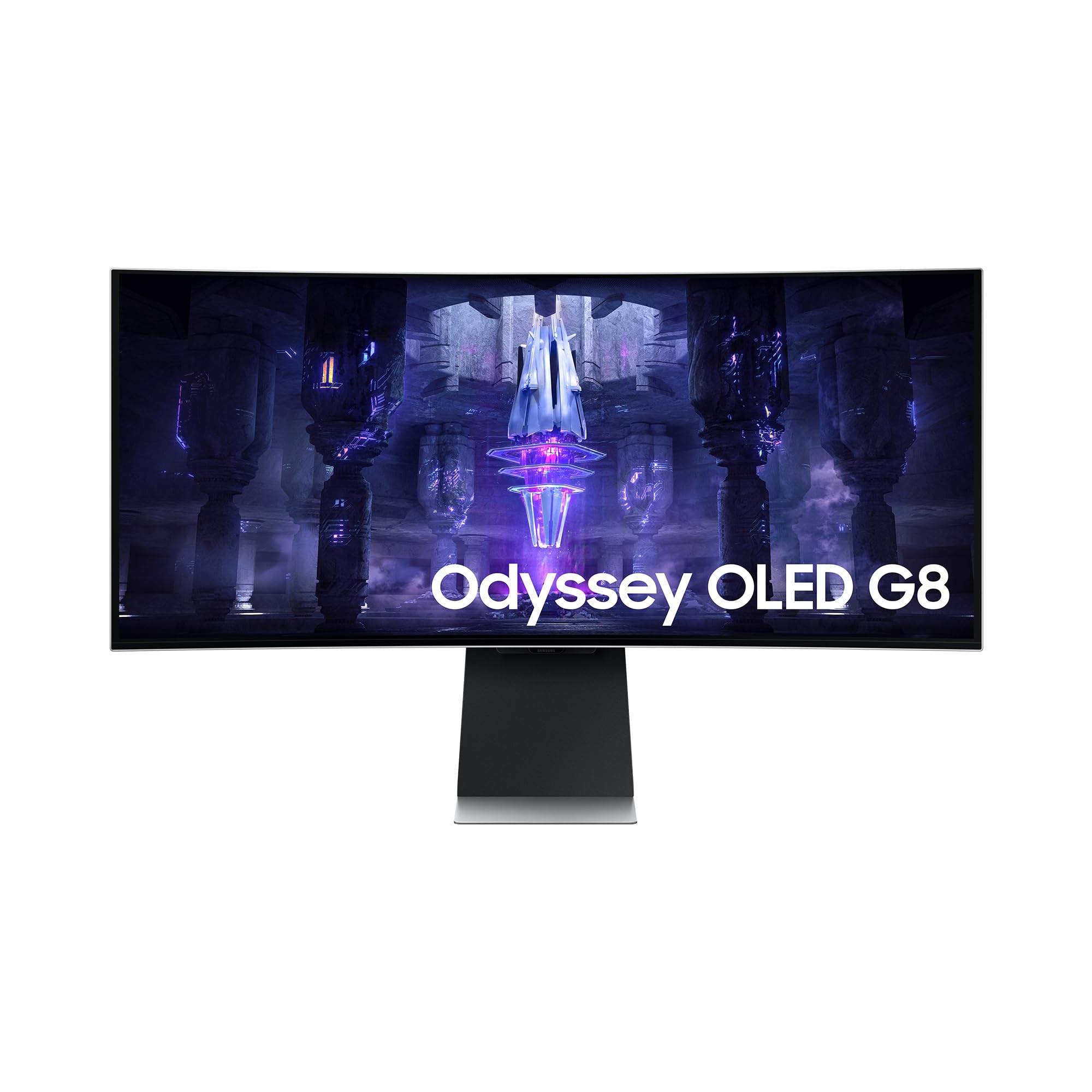 Smart Monitor Gaming Ultraparonámico Curvo Samsung OdysseyG8 S34BG850SU 34'/ UWQHD/ Smart TV/ 0.1ms/ 175Hz/ OLED/ Regulable en altura/Multimedia/Plata