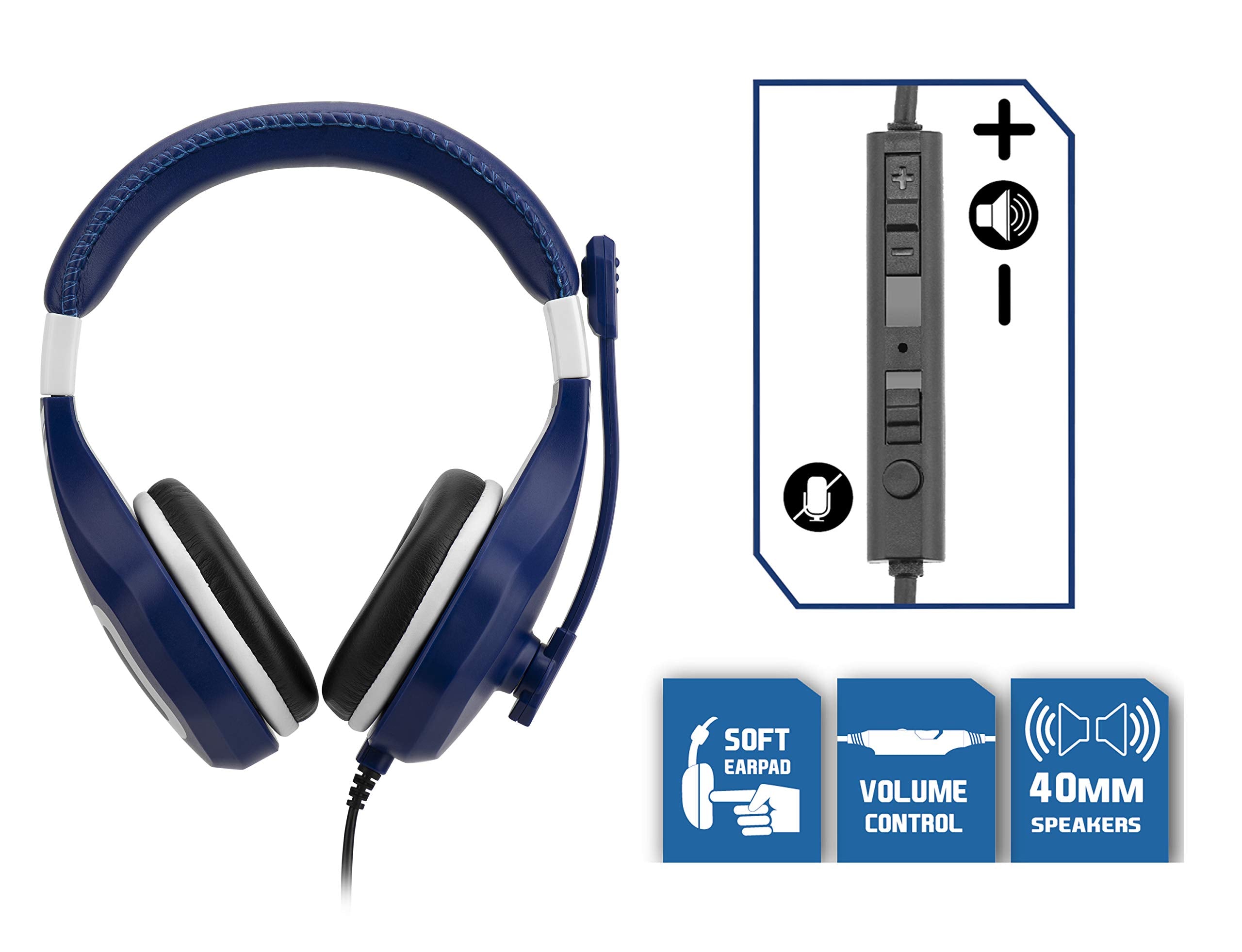 Subsonic - Auricular Para Juegos Para PS4 - / Xbox One/PC/Switch (sólo Fortnite) - Accesorios para Gamers - Azul (Xbox One)