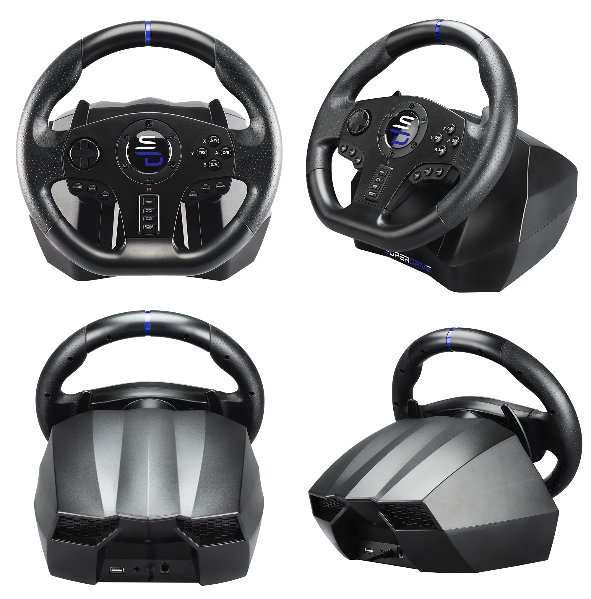 Subsonic - Superdrive, Volante De Carreras Sv750 Con Pedal, Cambio Y VibracióN, XBOX - Serie X/S, Ps4, Xbox One, Switch, Ps3, Pc (Programable Para Todos Los Juegos), Xbox Series X