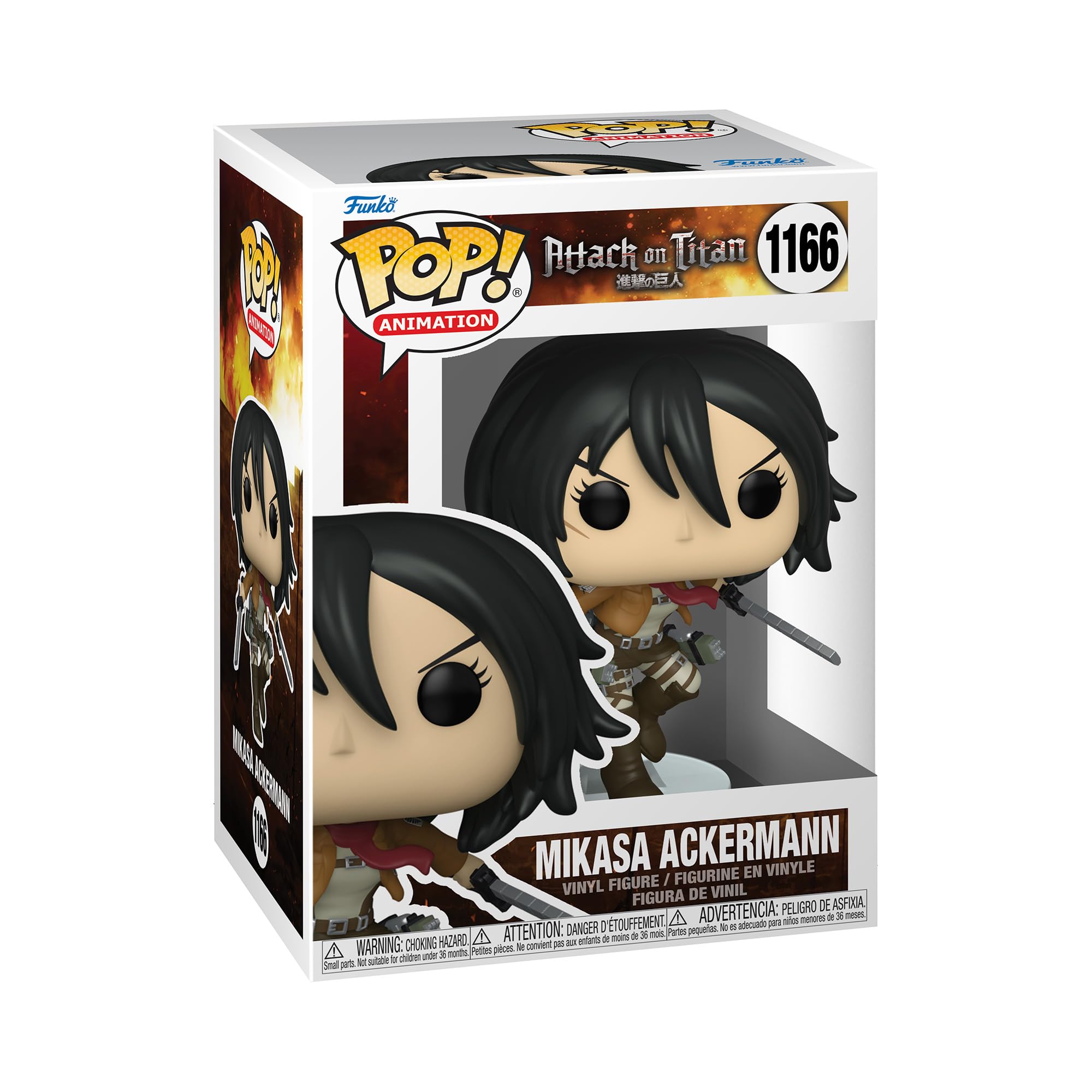 Pop Attack On Titan Mikasa Ackermann Vinyl Figure