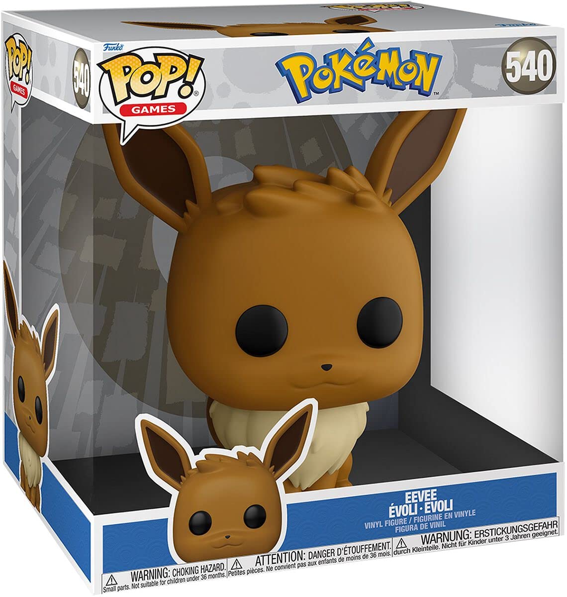 Funko Pop! Jumbo: Pokemon - Eevee - Figura De Vinilo Coleccionable - Idea De Regalo- Mercancia Oficial - Juguetes Para NiñOs Y Adultos - Video Games Fans - MuñEco Para Coleccionistas Y ExposicióN