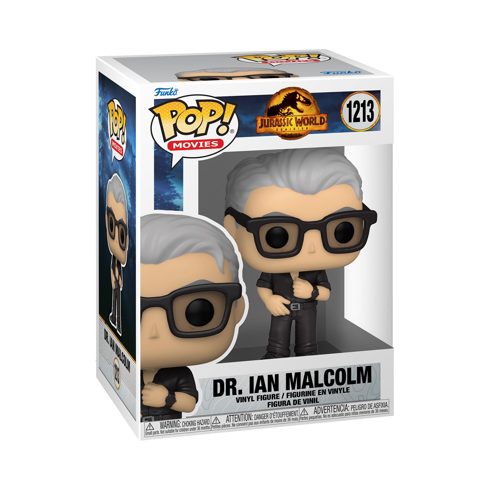 Funko Pop! Movies: Jw3 - Dr. Ian Malcolm - Jurassic World 3 - Figura De Vinilo Coleccionable - Idea De Regalo- Mercancia Oficial - Juguetes Para NiñOs Y Adultos - Movies Fans