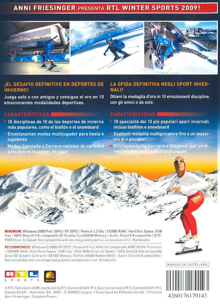 Bandai Namco Winter Sports 2009 – Deportes de Invierno con Snowboard, Biatlón y Multijugador