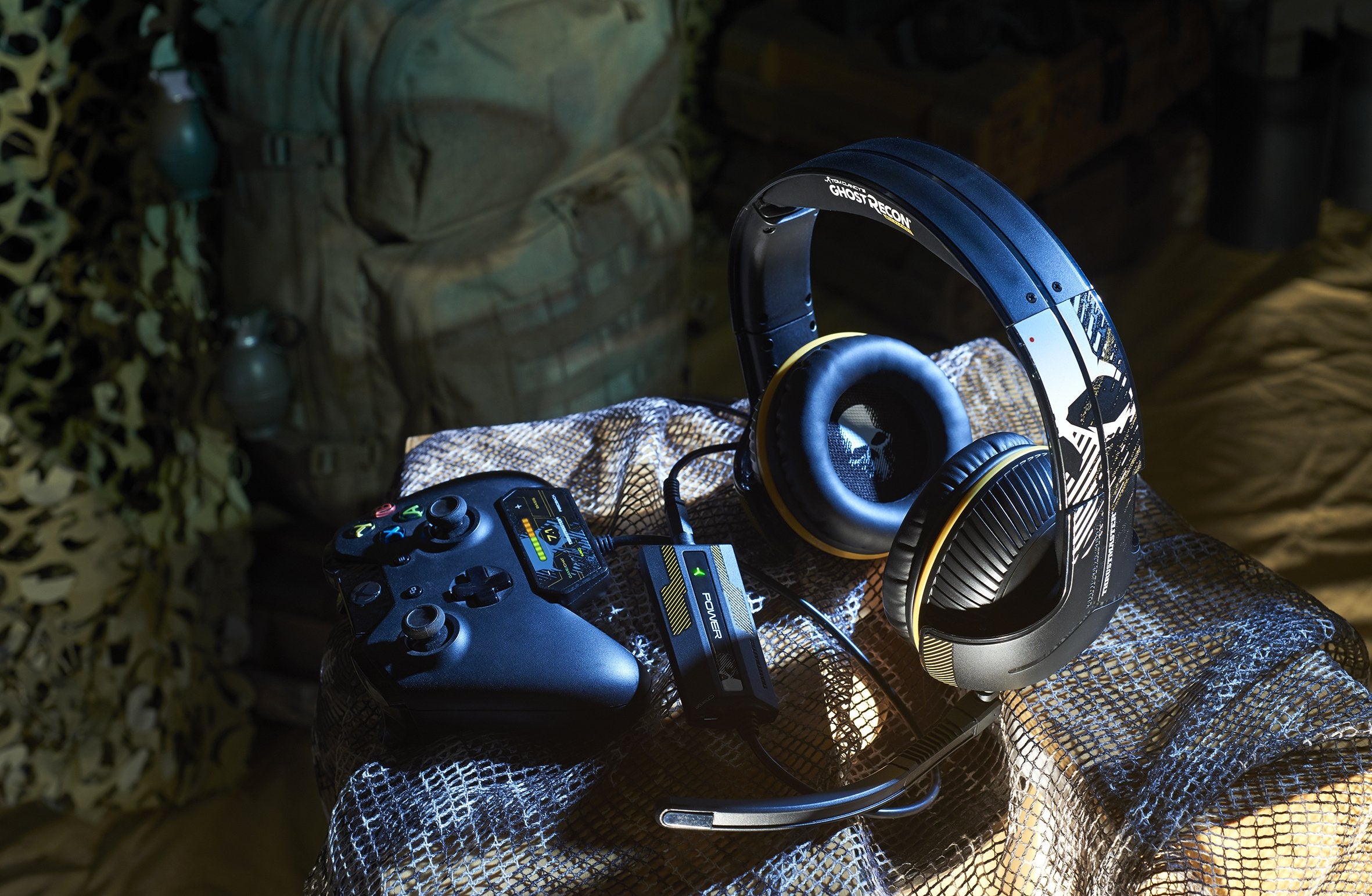 Thrustmaster Y-350x Ghost Recon Wildlan DS - EDITION - Auriculares - XboxOne / PC - Sonido 7.1 - Micrófono con discriminación de voz, desmontable y ajustable