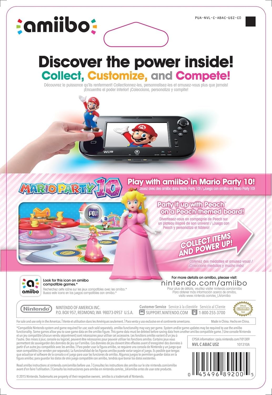 Nintendo - ColeccióN Super Mario: Amiibo Peach