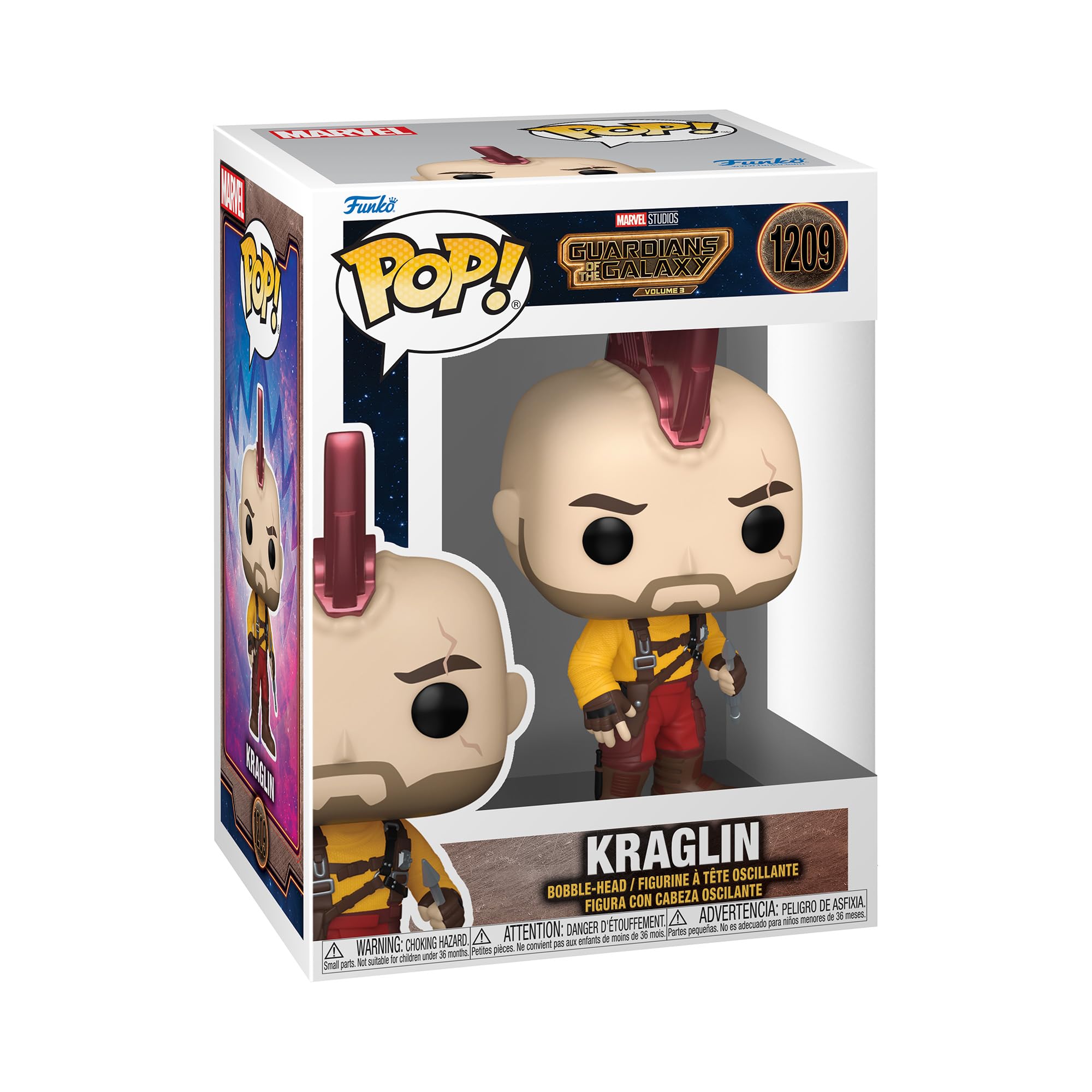 Funko Pop! Vinyl: Marvel - Guardians Of The Galaxy 3 - Kraglin - Guardianes De La Galaxia - Figura De Vinilo Coleccionable - Idea De Regalo- Mercancia Oficial - Juguetes Para NiñOs Y Adultos