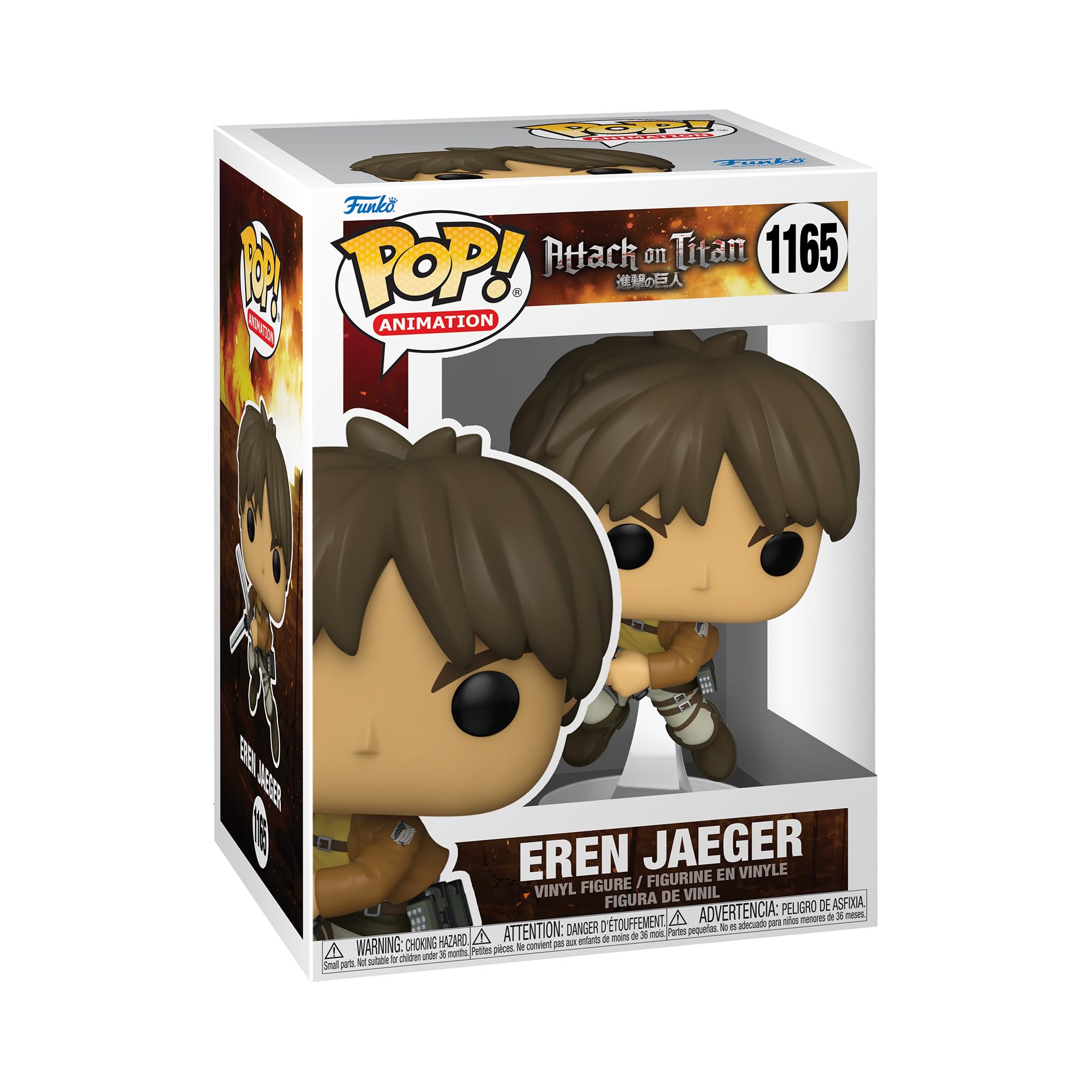 Funko Pop! Animation: Attack On Titan - Eren Jaeger Yeager - Figura De Vinilo Coleccionable - Idea De Regalo- Mercancia Oficial - Juguetes Para NiñOs Y Adultos - Anime Fans