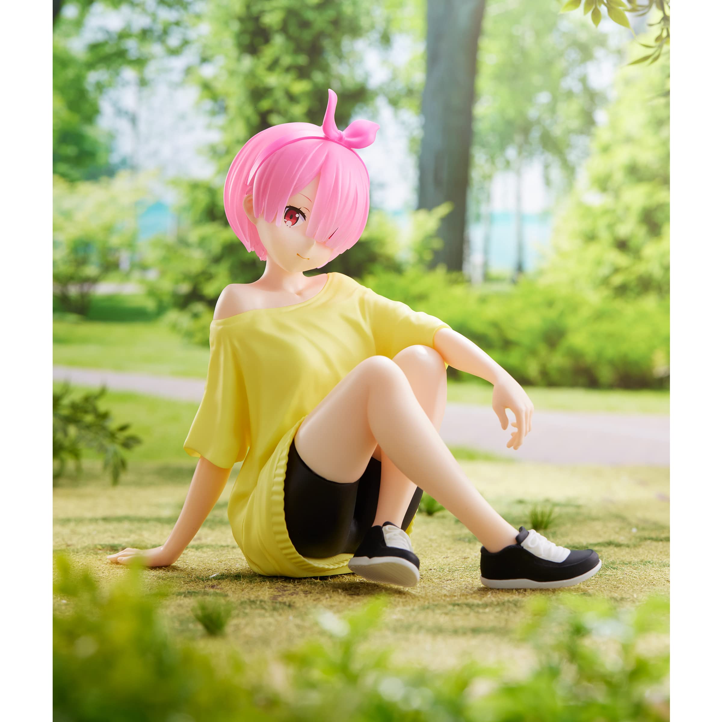 Banpresto Bp18590 Figura De AccióN Ram Training Style Re: Zero -Starting Life In Another World - Relax Time 14 Cm, Multicolor