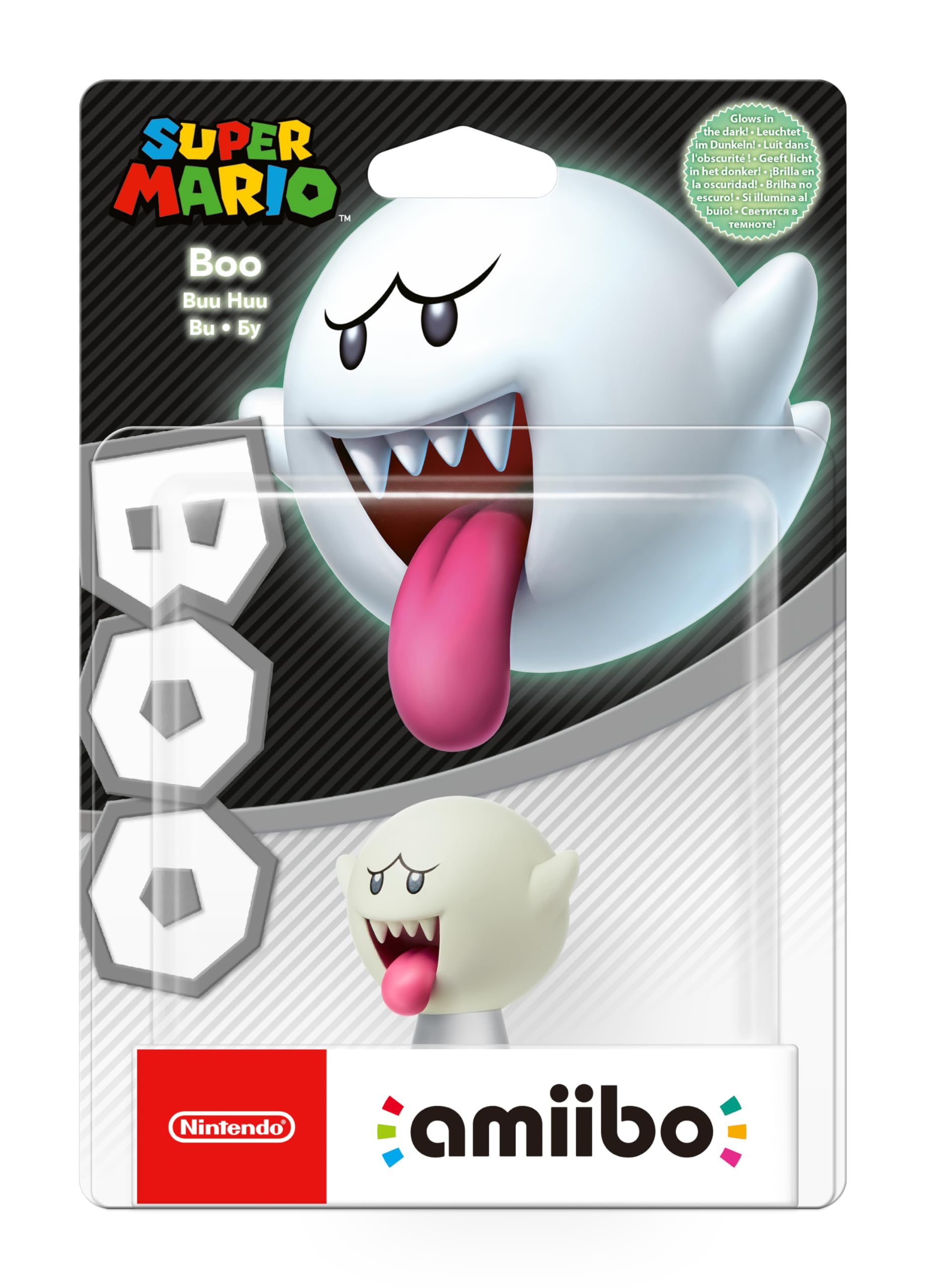 Nintendo Amiibo Boo - Figura Interactiva Colección Mario, Compatible Con Juegos Wii U, 3DS y Switch