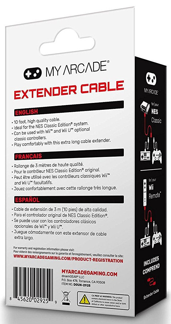 Retro Gaming - Câble d'extension 3M pour manette Nes Classic