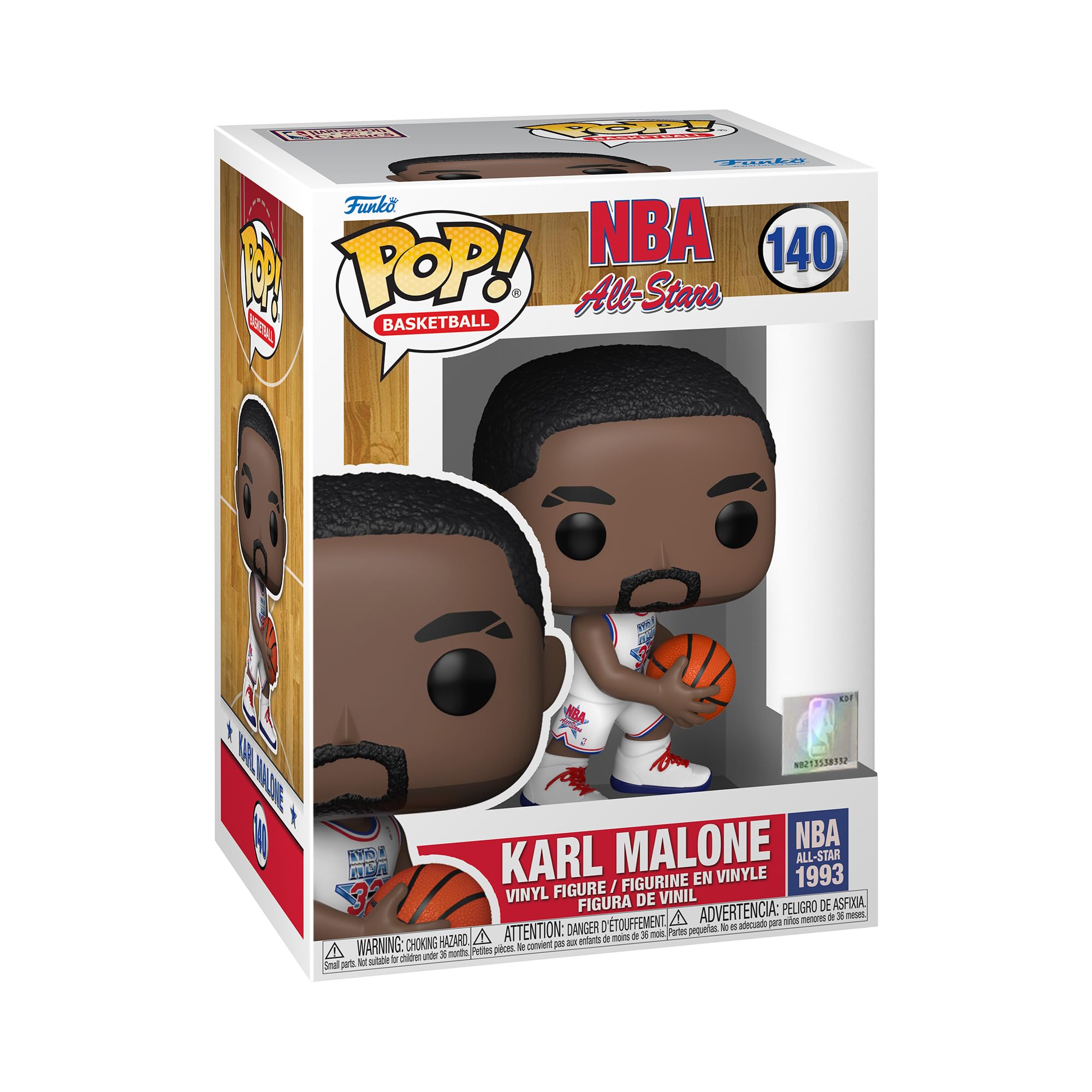Funko Pop! Nba Legen DS - Karl Malone - (White All Star Uni 1993) - Figura de Vinilo Coleccionable - Idea de Regalo- Mercancia Oficial - Juguetes para Niños y Adultos - Sports Fans