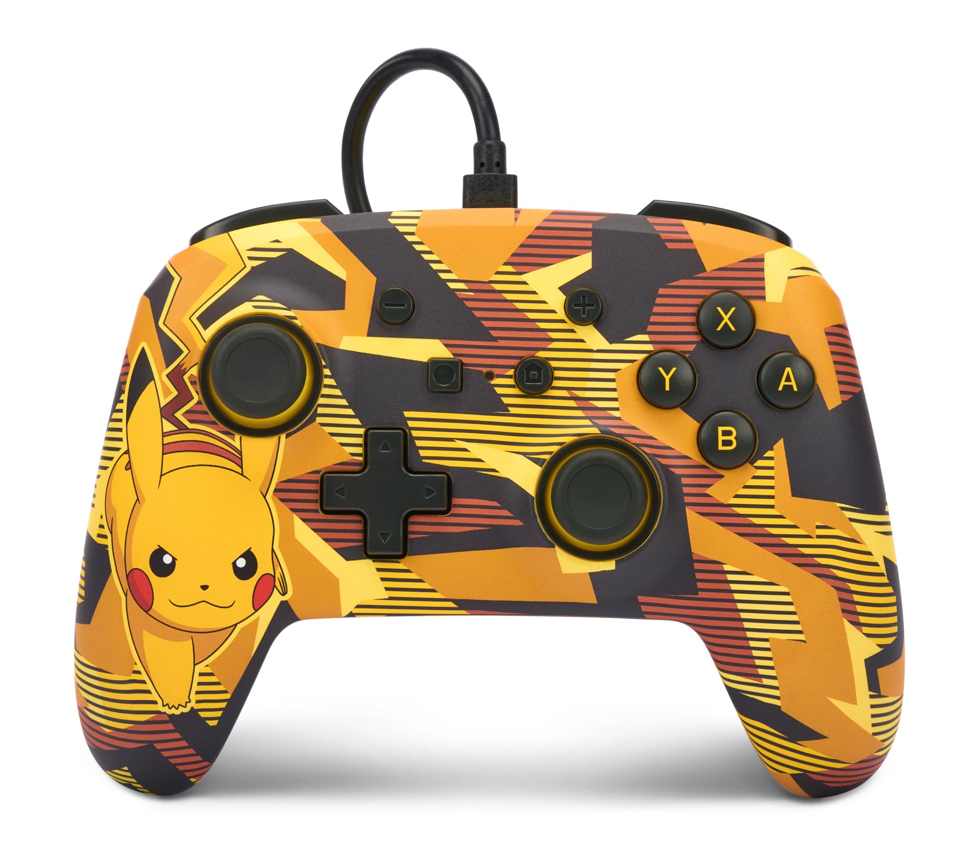 Mando Nintendo Switch Powera Con Cable Mejorado Pikachu Tormenta Camuflaje - Edición especial