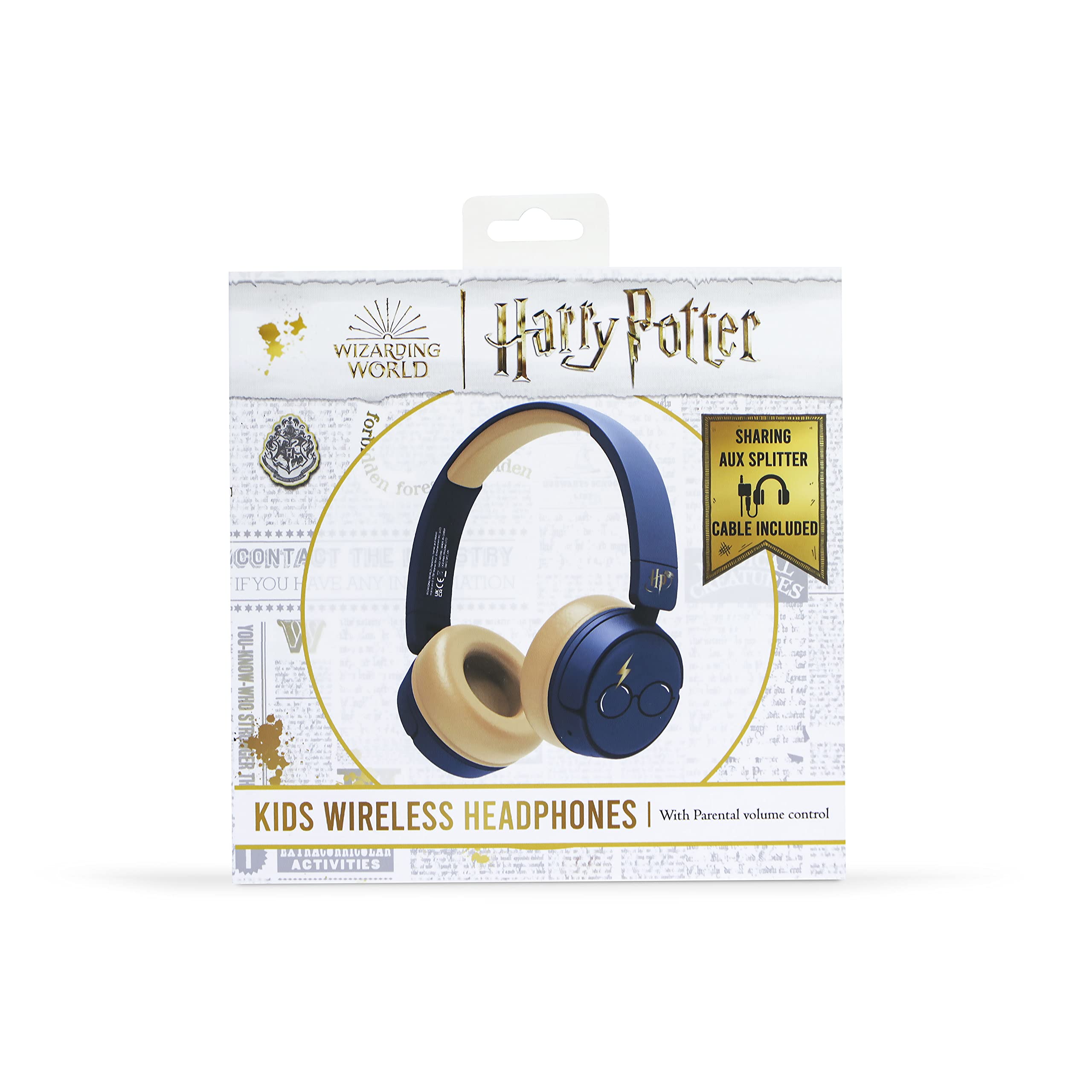 Otl Technologies Auriculares Infantiles InaláMbricos Harry Potter Azules Bluetooth Plegables