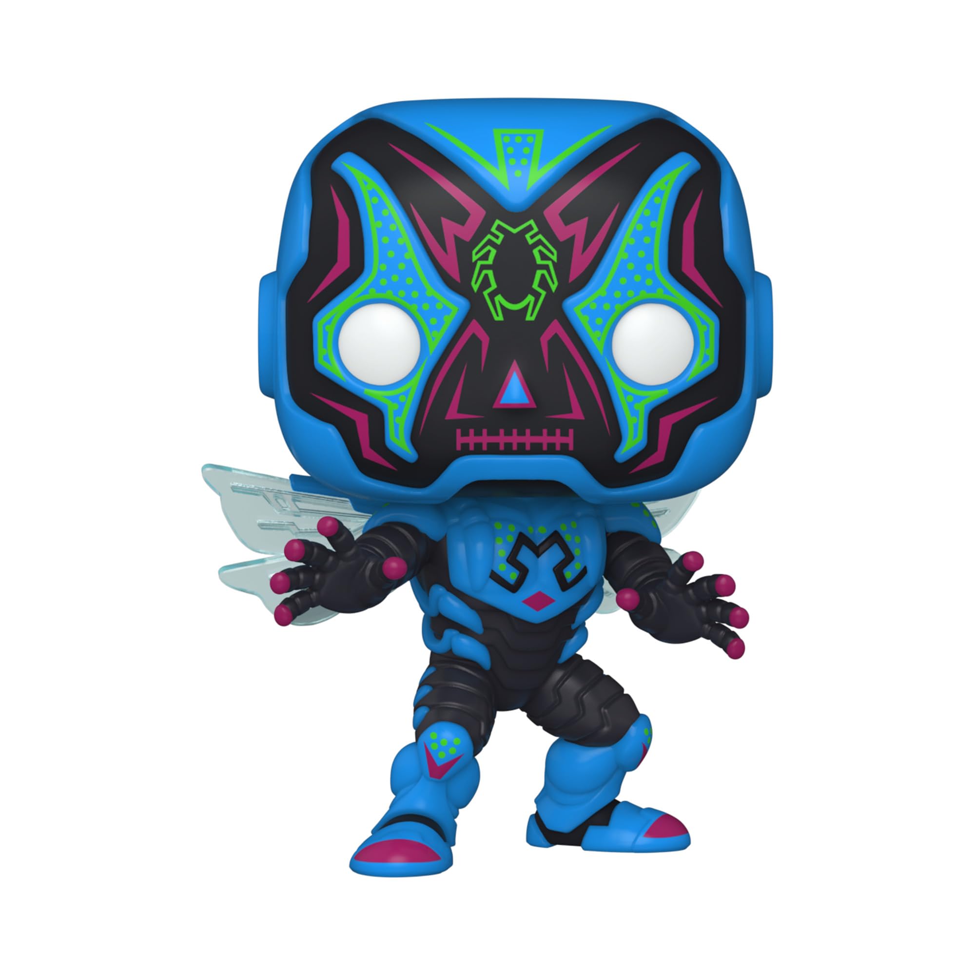 Funko Pop! Heroes: Dia De Los Dc - Blue Beetle - Brilla En La Oscuridad - Dc Comics - Figura De Vinilo Coleccionable - Idea De Regalo- Mercancia Oficial - Juguetes Para NiñOs Y Adultos