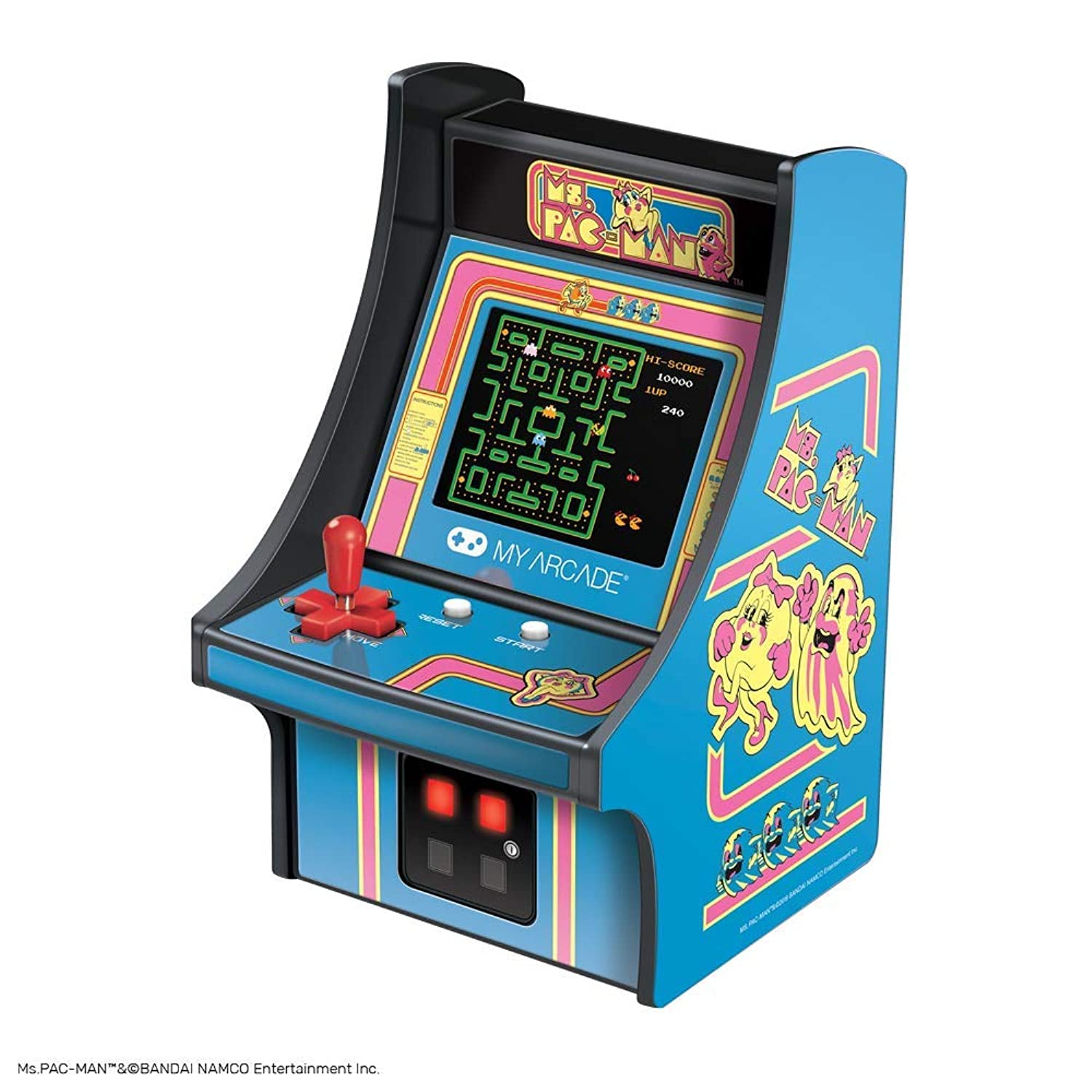My Arcade Micro Player - Retro Arcade Miss Pac-Man Console - Portable Electronic Game