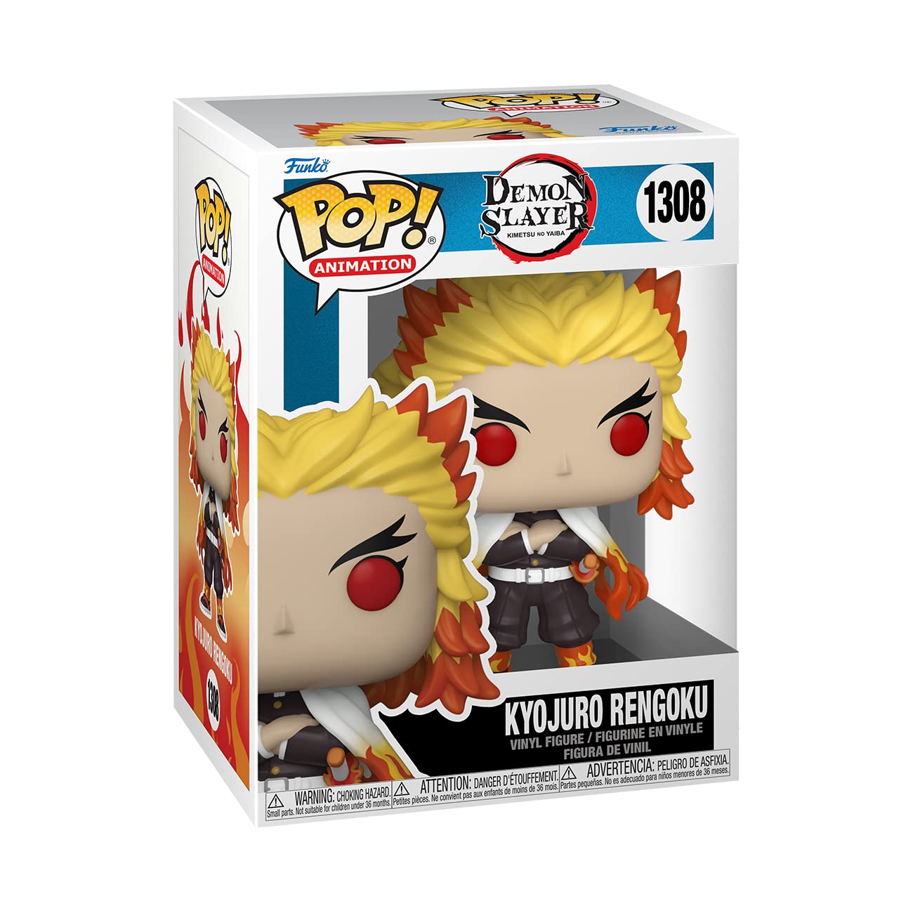 Funko Pop! Animation Demon Slayer - Rengoku - Figura de Vinilo Coleccionable 9,5 cm - Merchandising Oficial - Regalo Ideal para Fans del Anime y Coleccionistas
