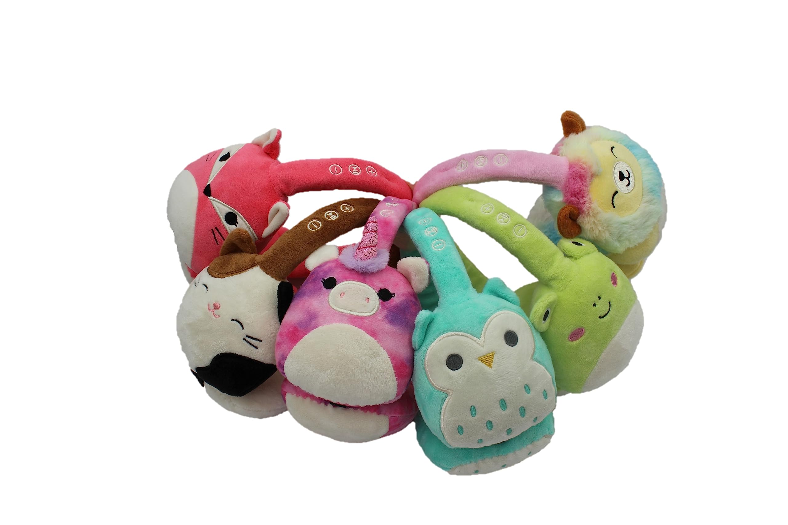 Squishmallows Leonard The Lion - Auriculares Bluetooth de peluche con micrófono integrado para hacer y recibir llamadas. Rango Bluetooth de 10 metros, control de volumen, almohadillas de felpa suave -