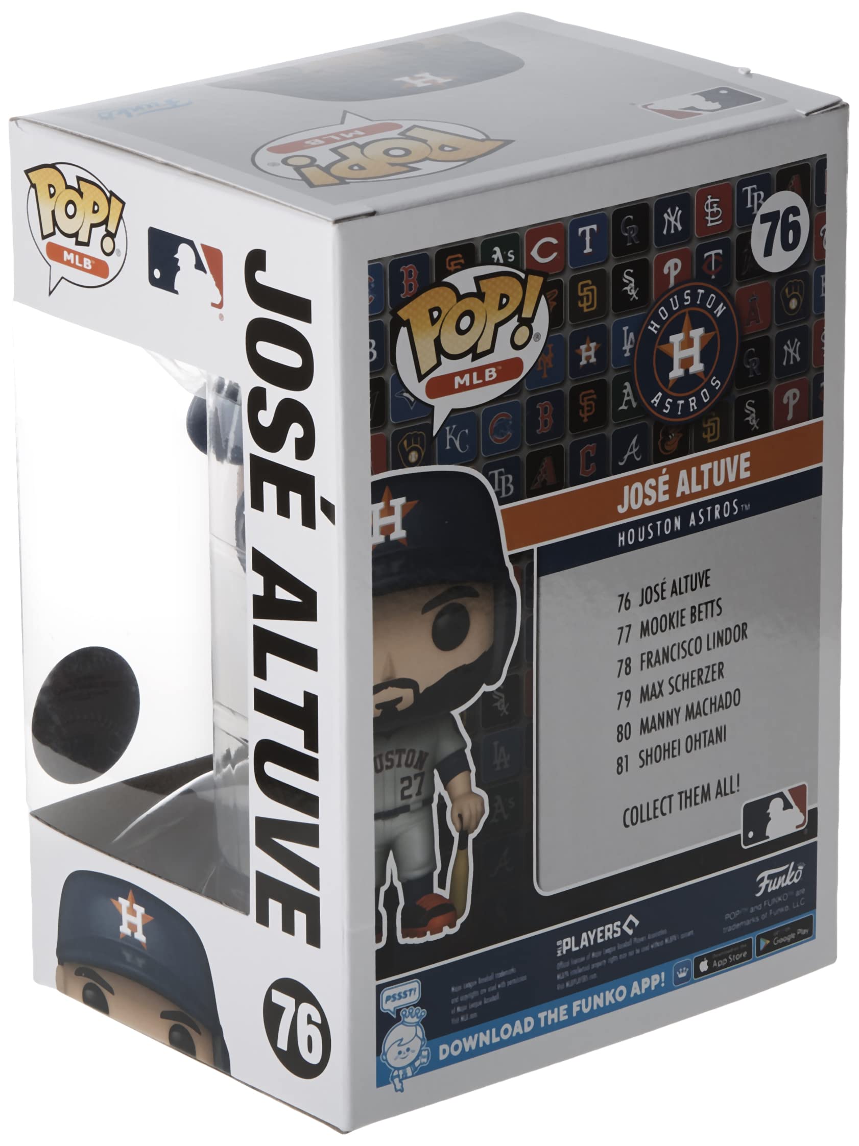 Funko Pop! Mlb: Astros - Jose José Altuve - (Away Jersey) - Figura De Vinilo Coleccionable - Idea De Regalo- Mercancia Oficial - Juguetes Para NiñOs Y Adultos - Sports Fans