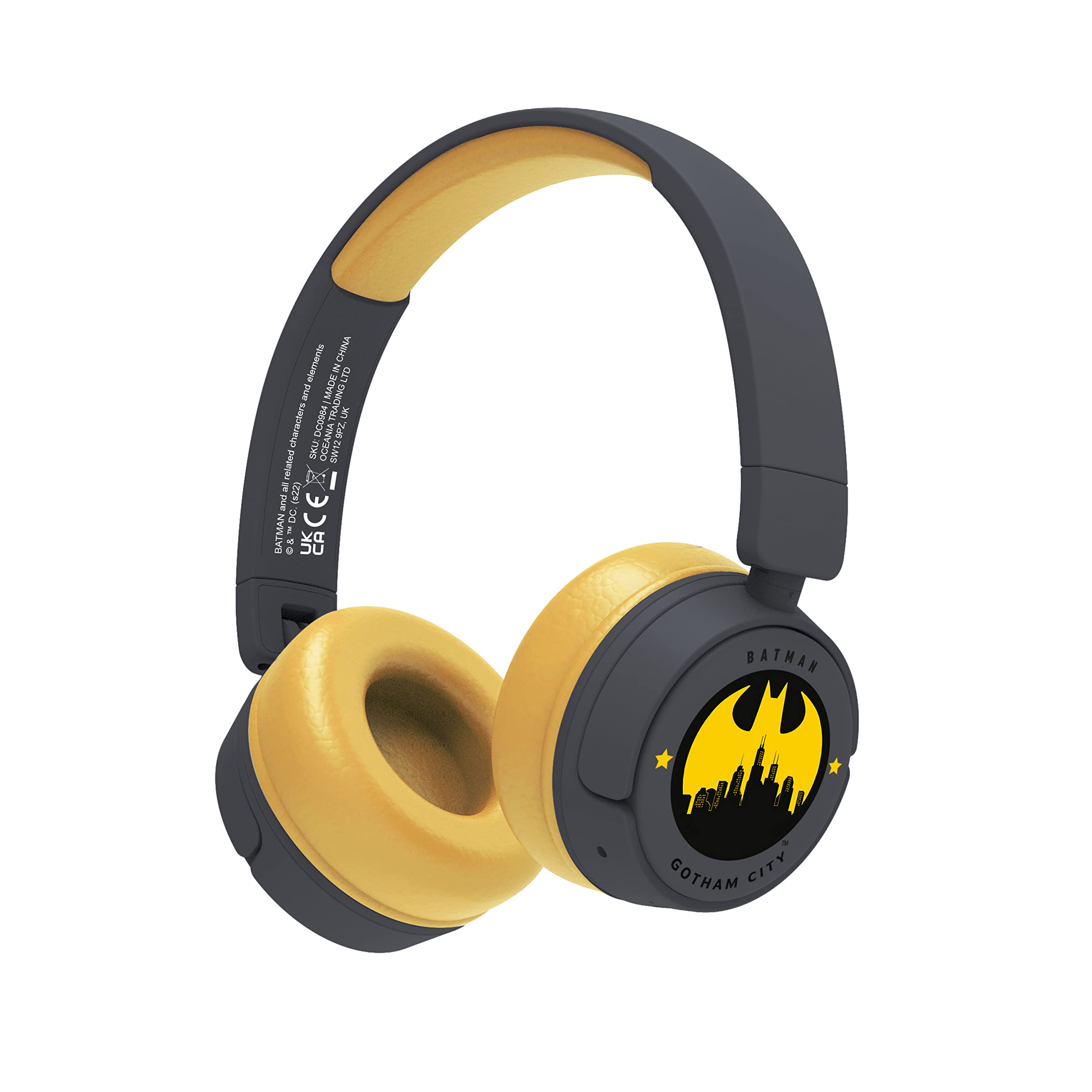 Otl Technologies Dc0984 Batman Gotham City - Auriculares InaláMbricos Para NiñOs, Color Gris