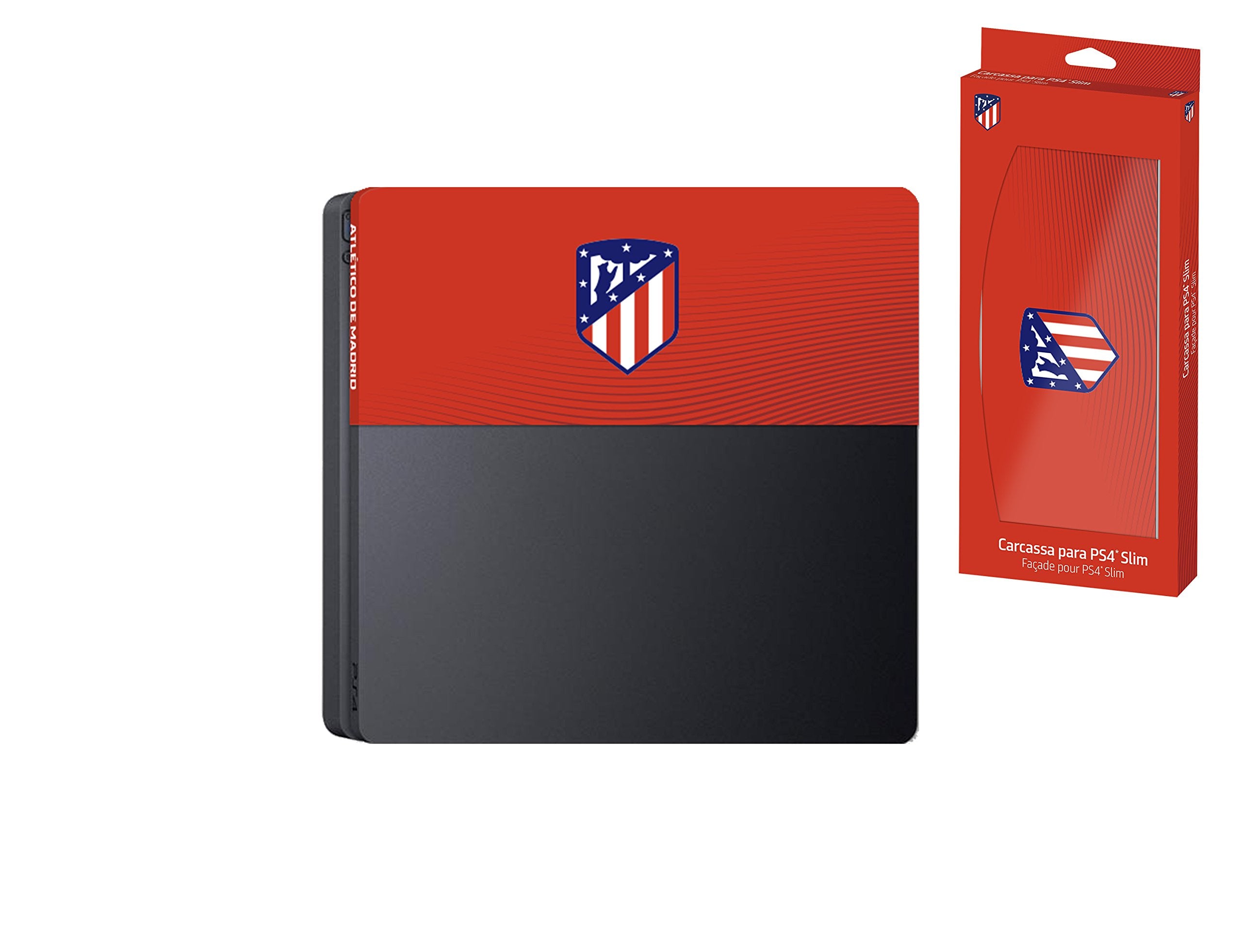 Subsonic - Coque Personnalisée Faceplate Licence Officielle Atlético de Madrid (PS4 Slim)