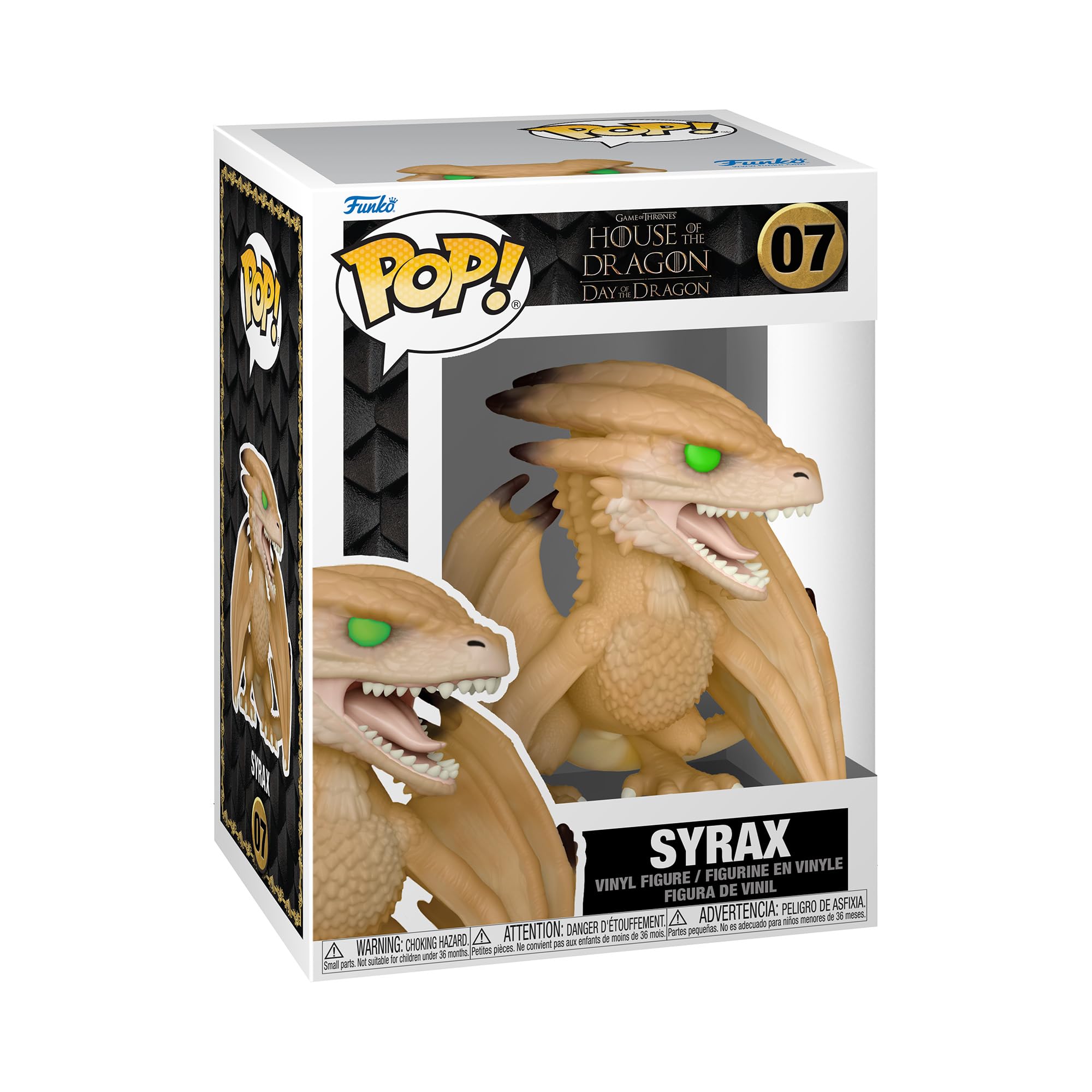 Funko Pop! Tv: Hotd - Syrax - (Princess Rhaenyra’S Dragon) - House Of The Dragon - Figura De Vinilo Coleccionable - Idea De Regalo- Mercancia Oficial - Juguetes Para NiñOs Y Adultos - Tv Fans