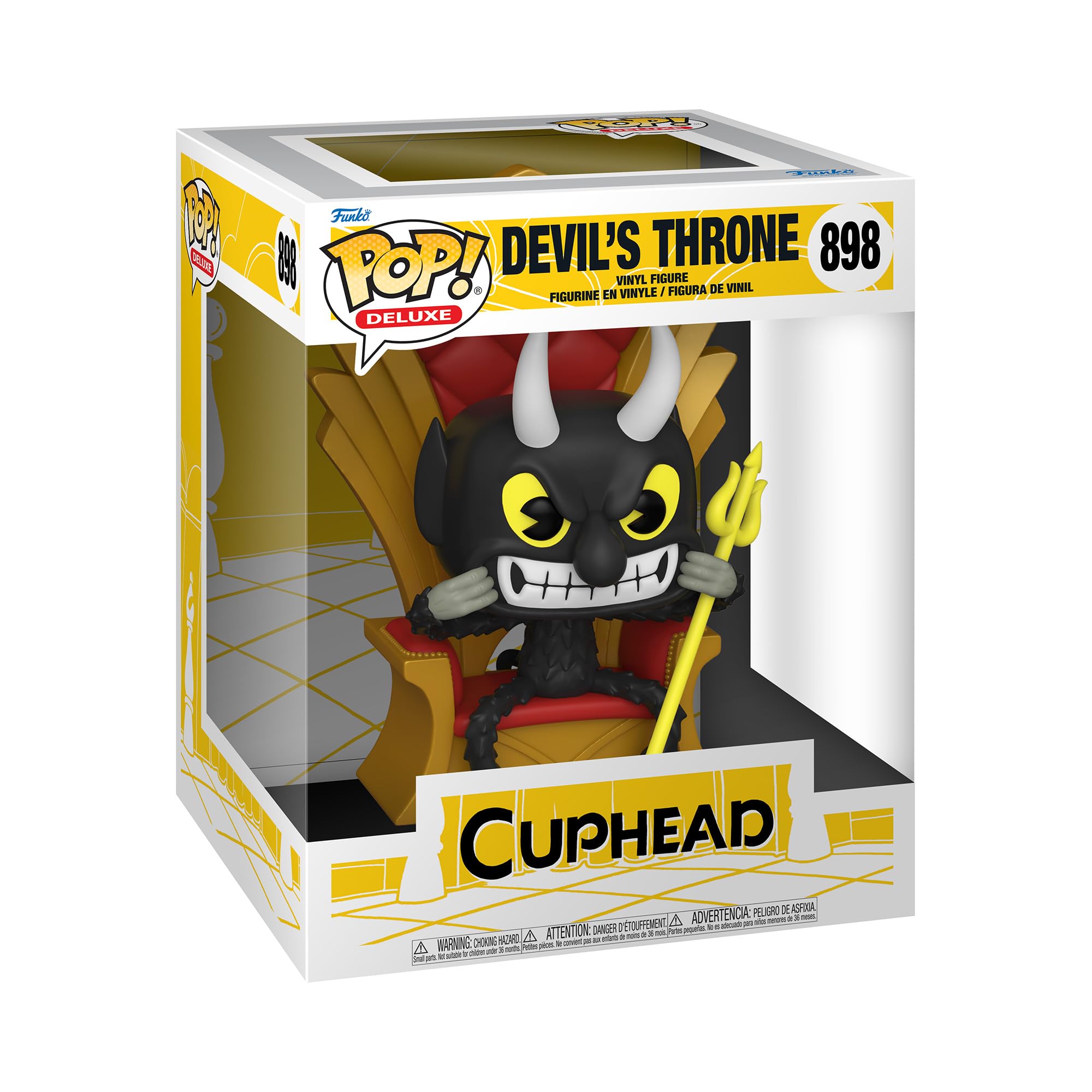 Funko Pop! Deluxe: Cuphead - The Devil In Chair - Figura De Vinilo Coleccionable - Idea De Regalo- Mercancia Oficial - Juguetes Para NiñOs Y Adultos - Video Games Fans - MuñEco Para Coleccionistas