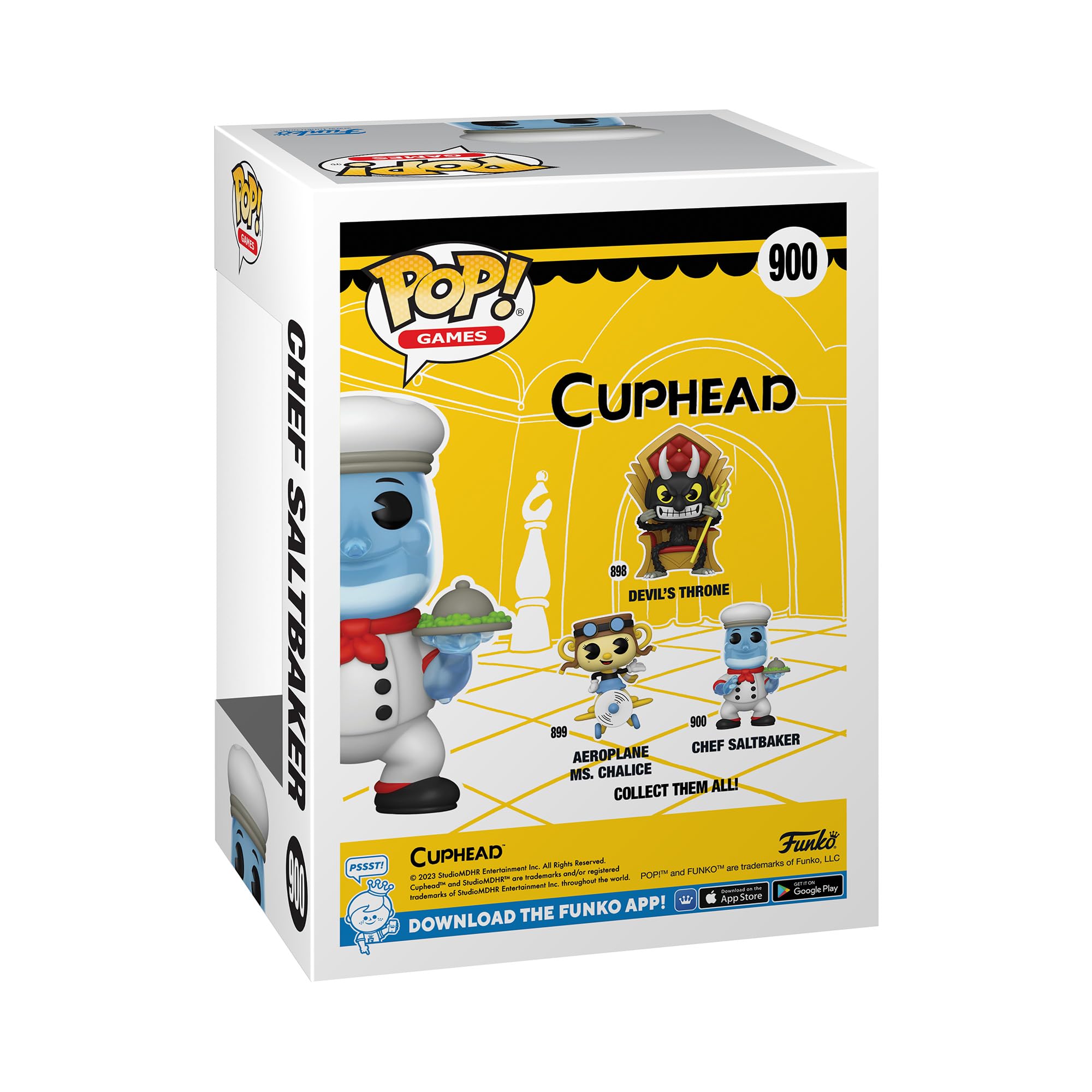 Funko Pop! Games: Cuphead - Chef Saltbaker - 1/6 De Probabilidades De Obtener La Rara Variante Chase - Figura De Vinilo Coleccionable - Idea De Regalo- Mercancia Oficial - Video Games Fans