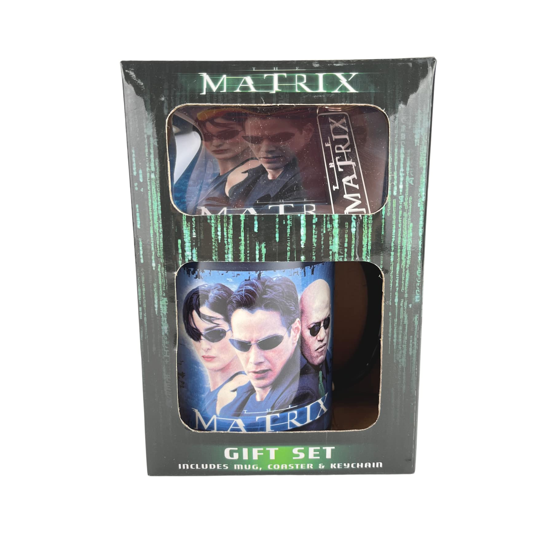 Pyramid International The Matrix - Juego De Taza Oficial De Regalo, Incluye Posavasos, Llavero, Multicolor