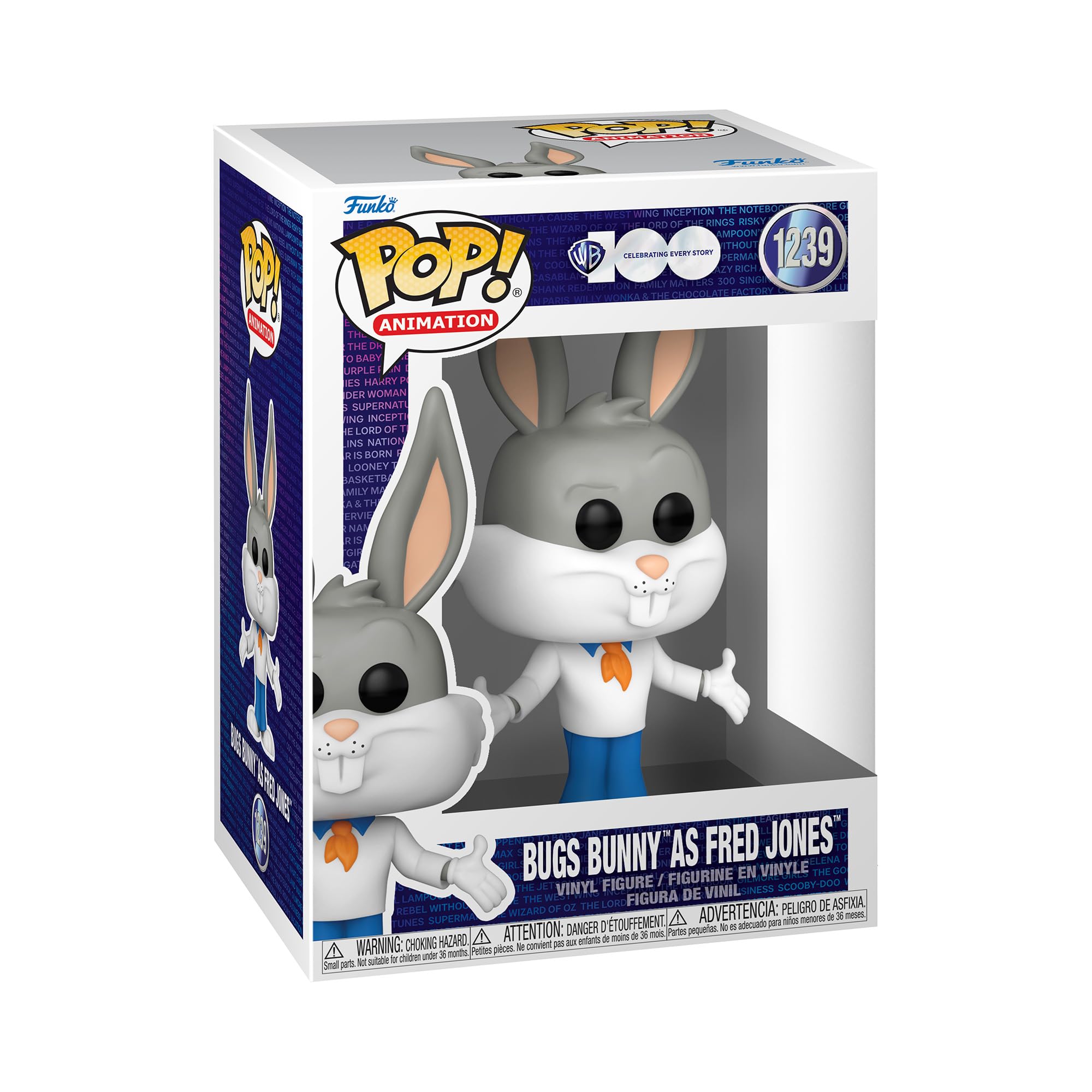 Funko Pop! Animation: Bugs Bunny Como Fred - Figura de Vinilo Coleccionable de Looney Tunes - Regalo para Fans y Coleccionistas - Alta Calidad y Tamaño Ideal