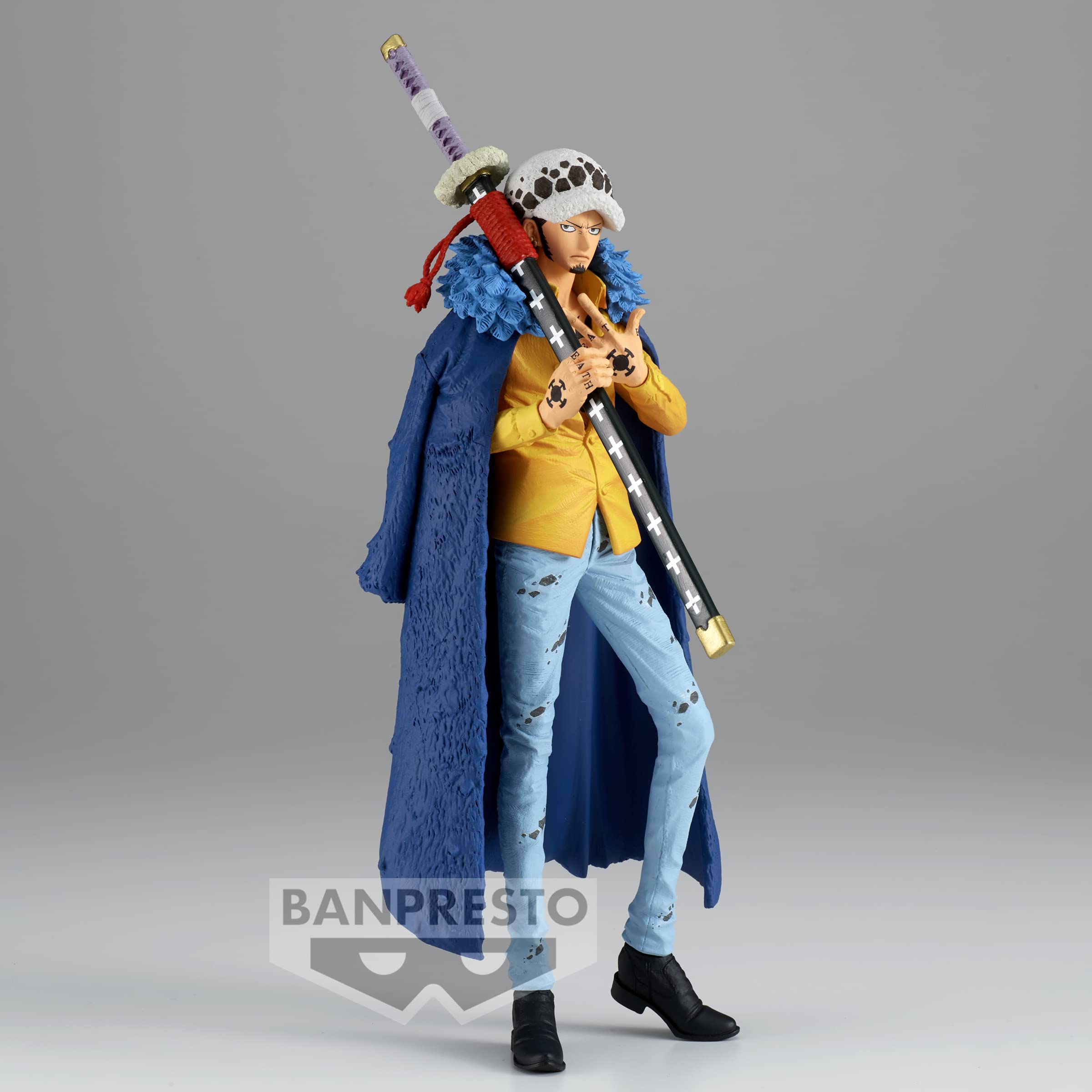 Banpresto BP19388 Figurine One Piece The Trafalgar Law, Wanokuni, King Of Artist, 23 cm, Multicolore