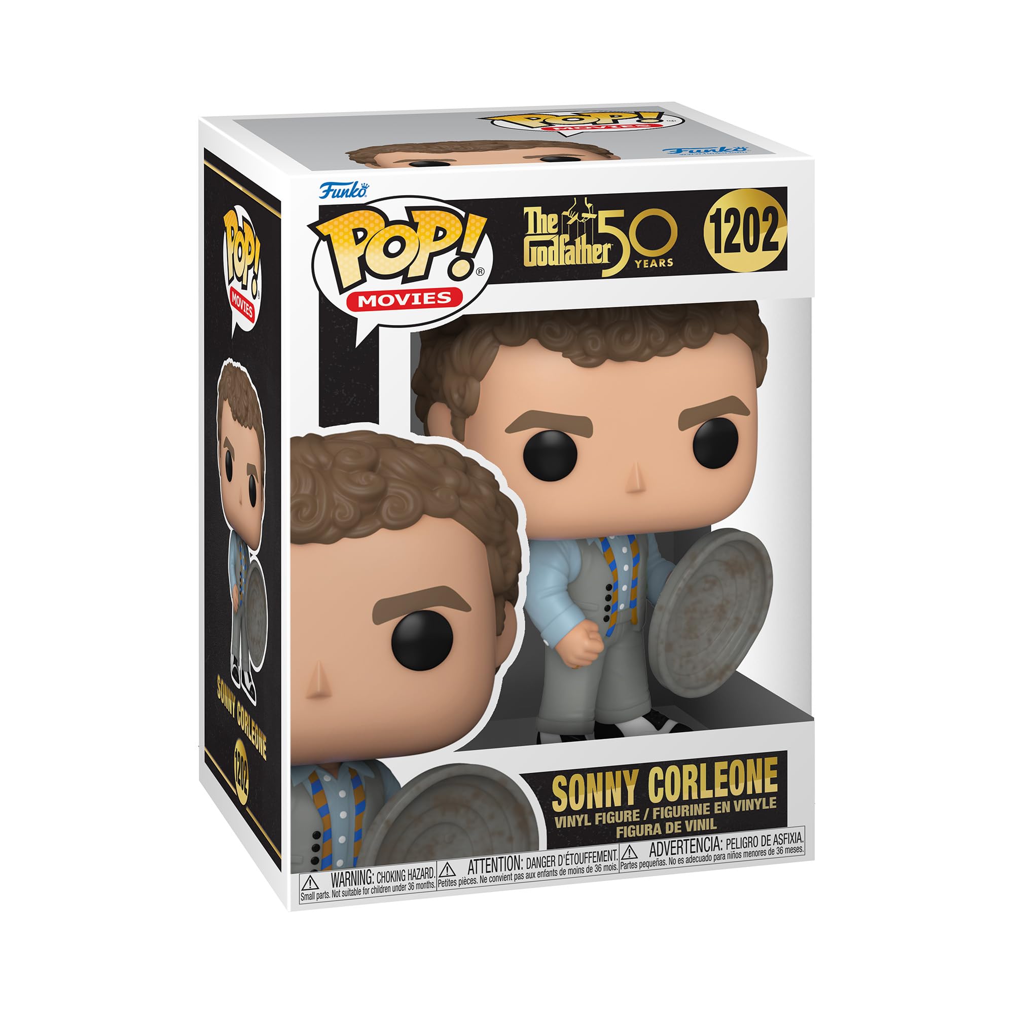 Funko Pop! The Godfather 50th - Sonny Corleone - Figura de Vinilo Coleccionable de 9,5 cm - Edición Chase 1/6 - Regalo Ideal para Fans y Coleccionistas