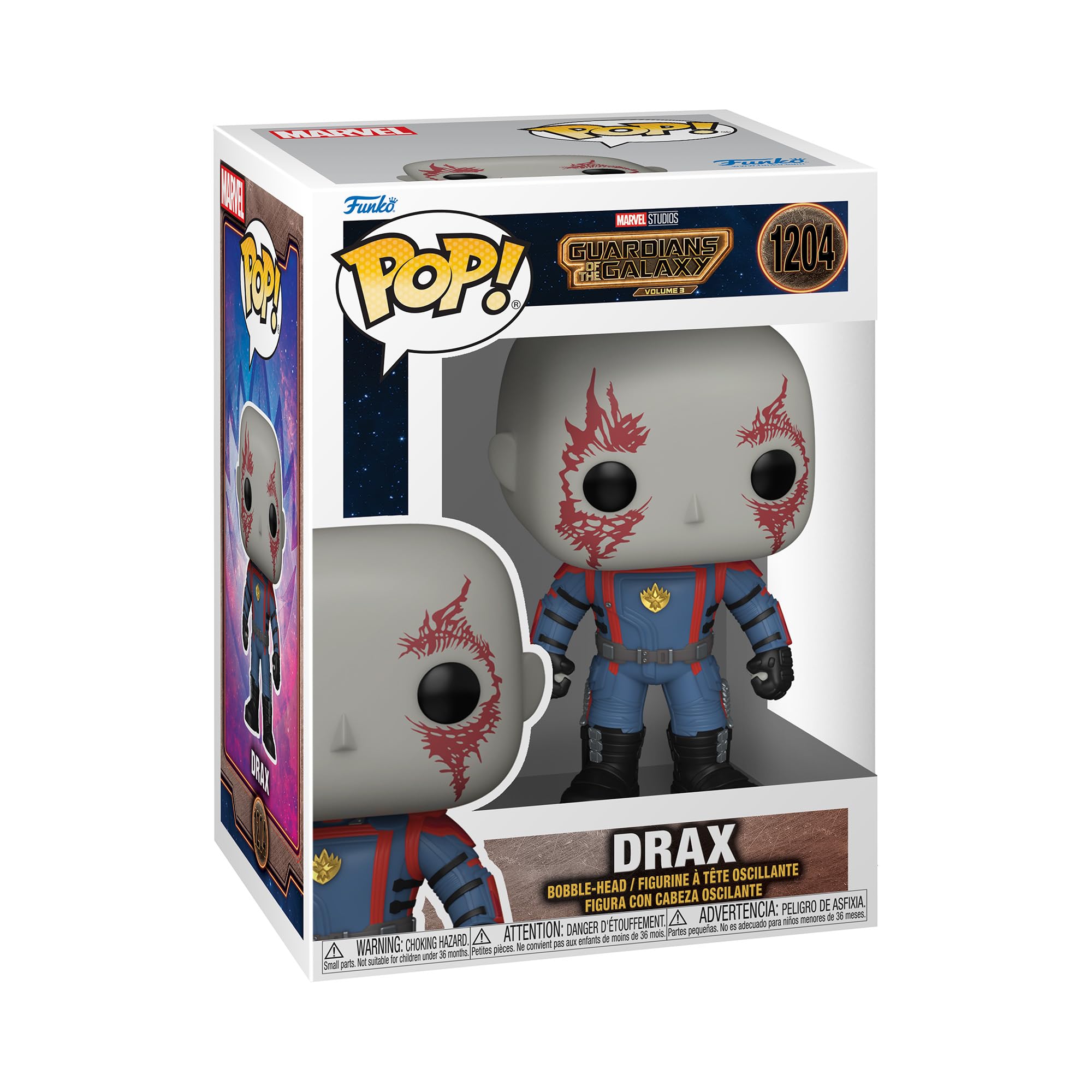 Funko Pop! Vinyl: Marvel - Guardians Of The Galaxy 3 - Drax - Guardianes De La Galaxia - Figura De Vinilo Coleccionable - Idea De Regalo- Mercancia Oficial - Juguetes Para NiñOs Y Adultos