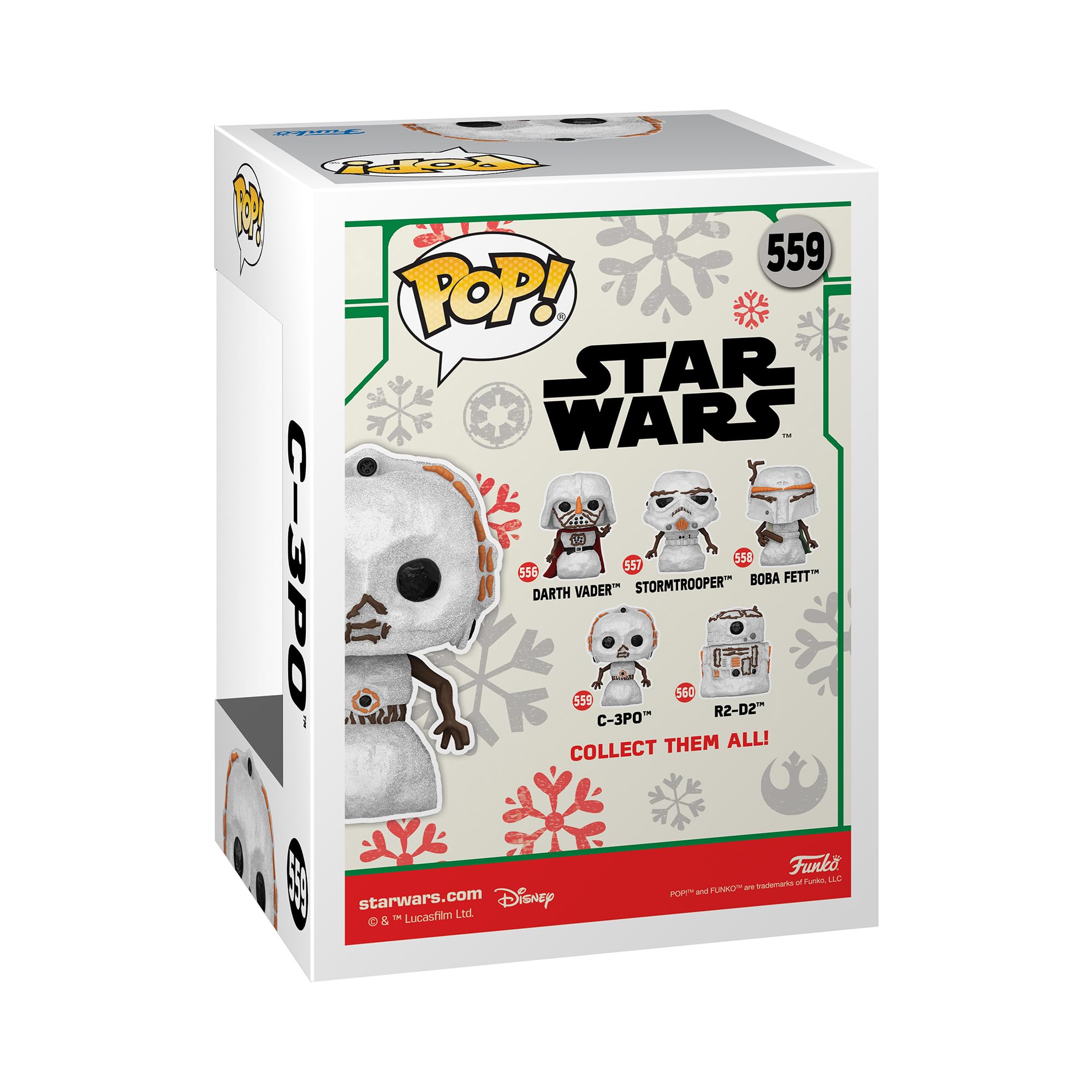 Funko Pop! Star Wars: Holiday - C-3po - MuñEco De Nieve - Figura De Vinilo Coleccionable - Idea De Regalo- Mercancia Oficial - Juguetes Para NiñOs Y Adultos - Movies Fans
