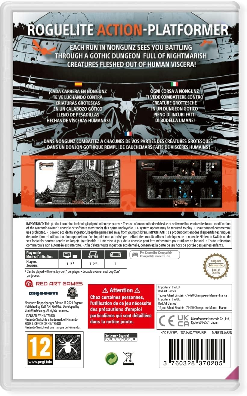 Nongunz (Doppelganger Edition) - NINTENDO SWITCH - [PAL ESP] - Nuevo