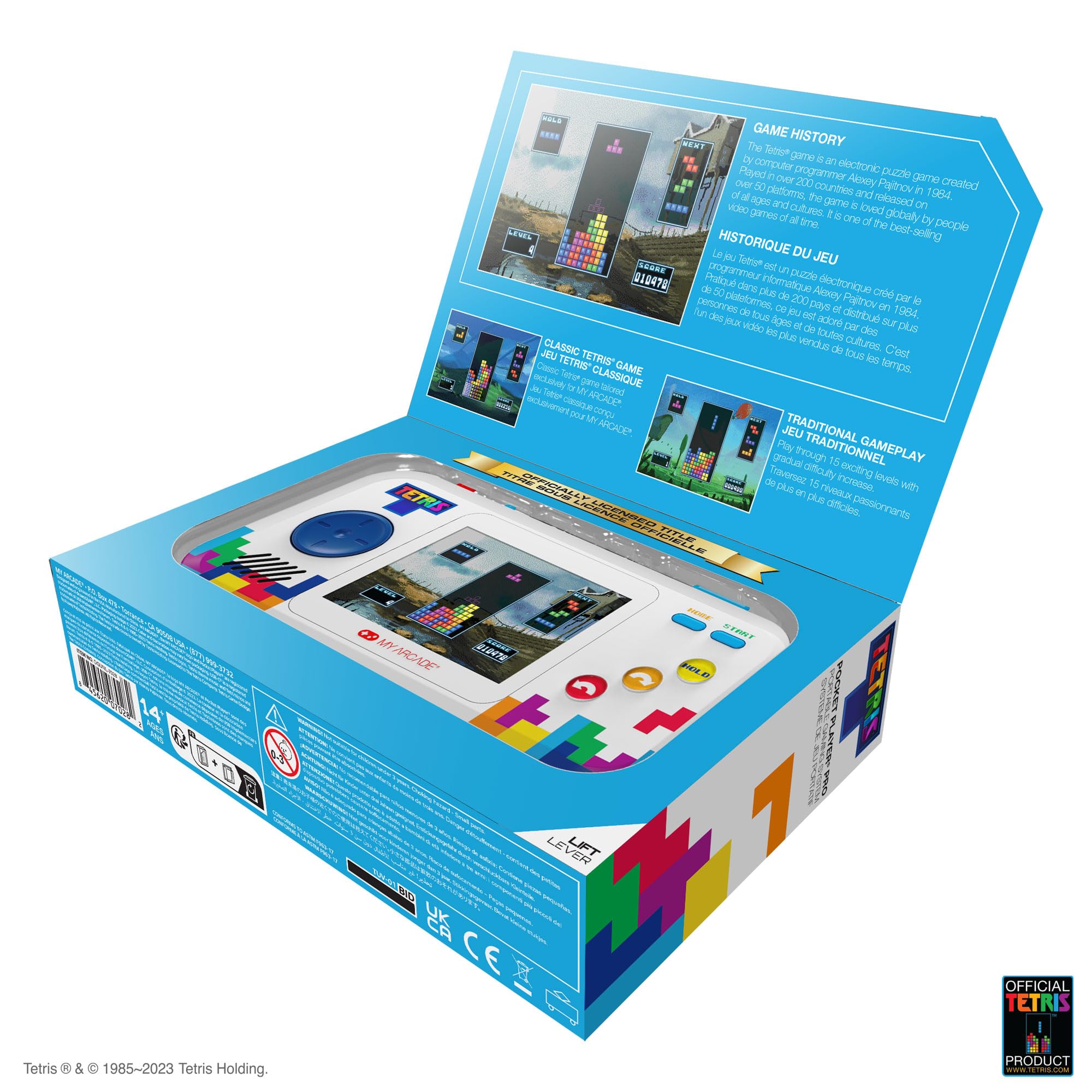 My Arcade Dgunl-7028 Tetris Pocket Player Pro Portable Handheld Gaming System