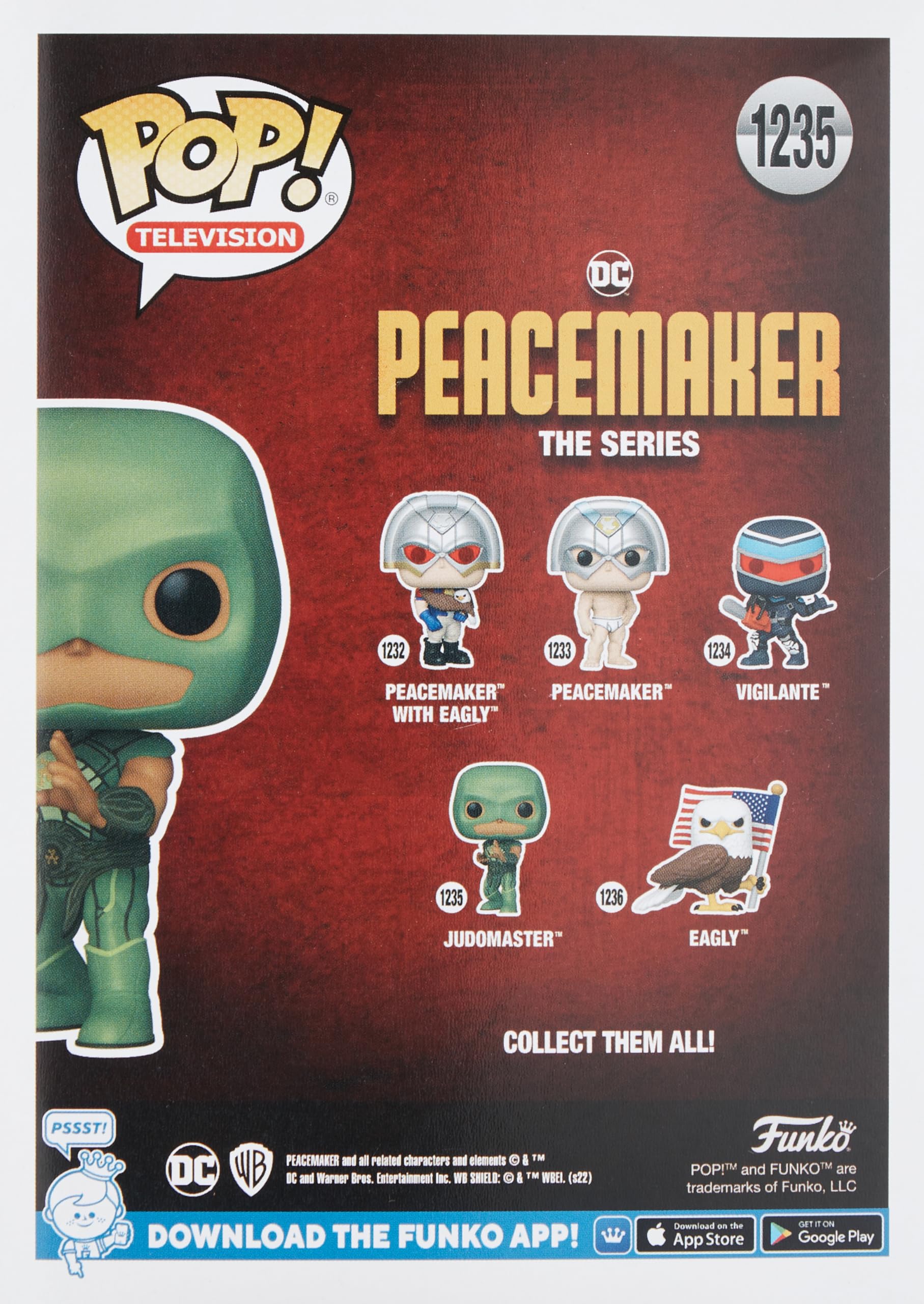 Funko Pop! Tv: Peacemaker-Judomaster - Figura De Vinilo Coleccionable - Idea De Regalo- Mercancia Oficial - Juguetes Para NiñOs Y Adultos - Tv Fans - MuñEco Para Coleccionistas Y ExposicióN