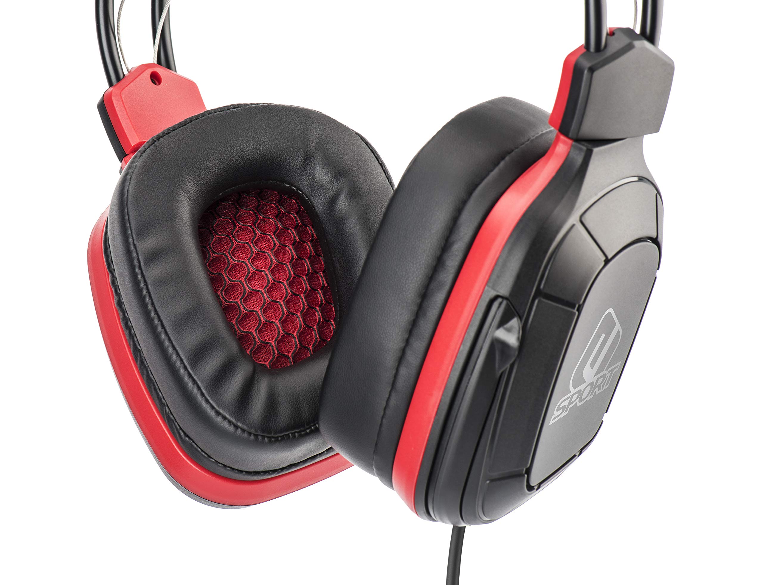 Subsonic - Casque Gamer avec Microphone, Pro Gaming 50, Rouge Esport (PS4 Slim/Pro/Xbox One/PC/Nintendo Switch - Rouge Esport