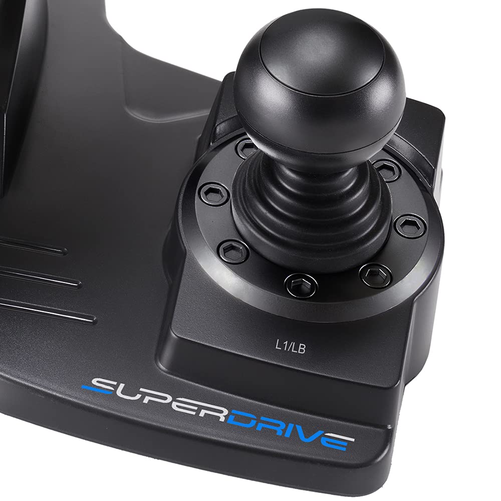 Subsonic Volante Superdrive Gs550 Racing Con Pedales, Levas De Cambio, Palanca De Cambios Y VibracióN Para XBOX - Serie X/S, PS4, Xbox One y PC (programable para todos los juegos) (Xbox Series X///)