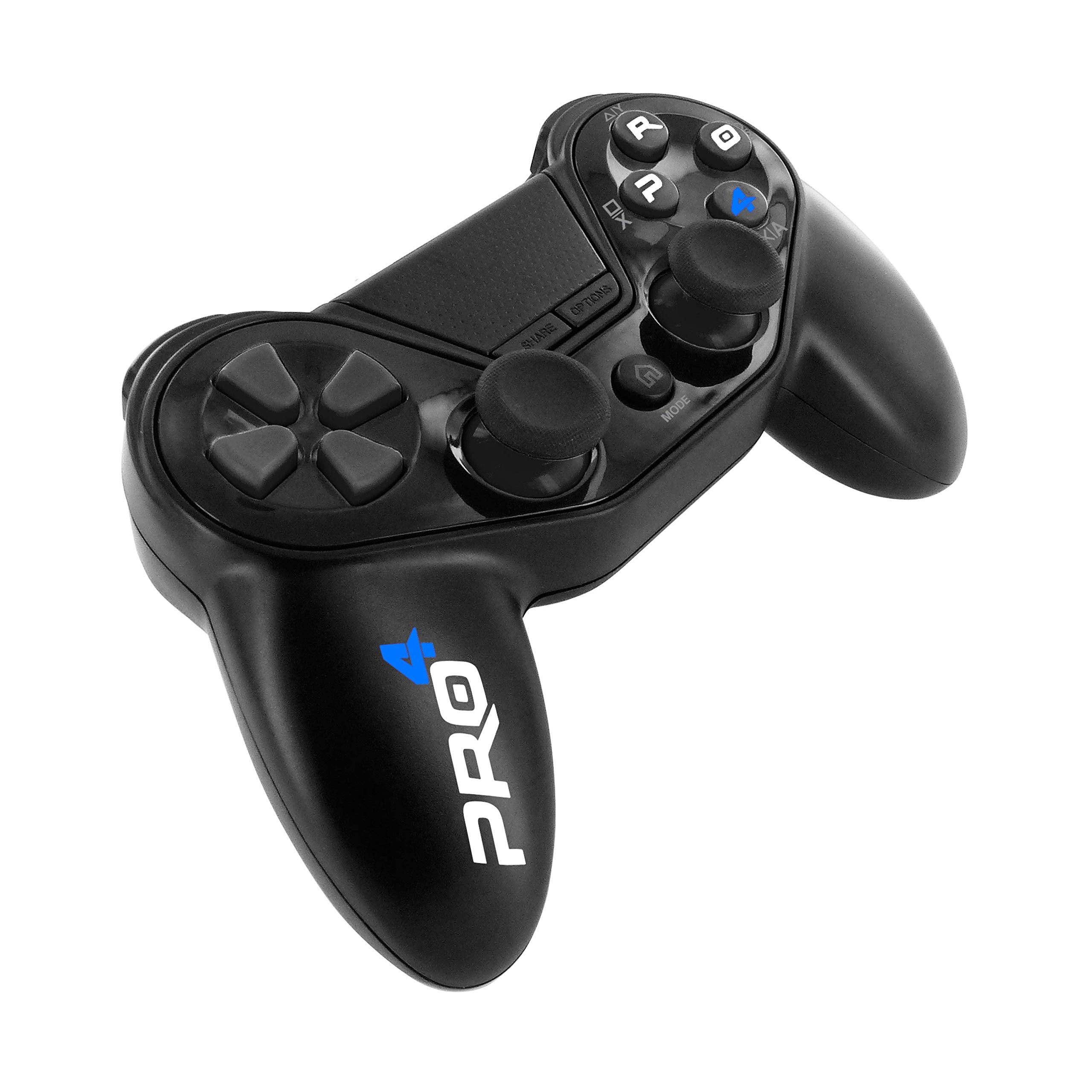 Mando ps4 InaláMbrico Pro4 Black Wireless Controller - Accessorio Para Consola PS4 - / Slim / Pro / PC / PS3 - Negro