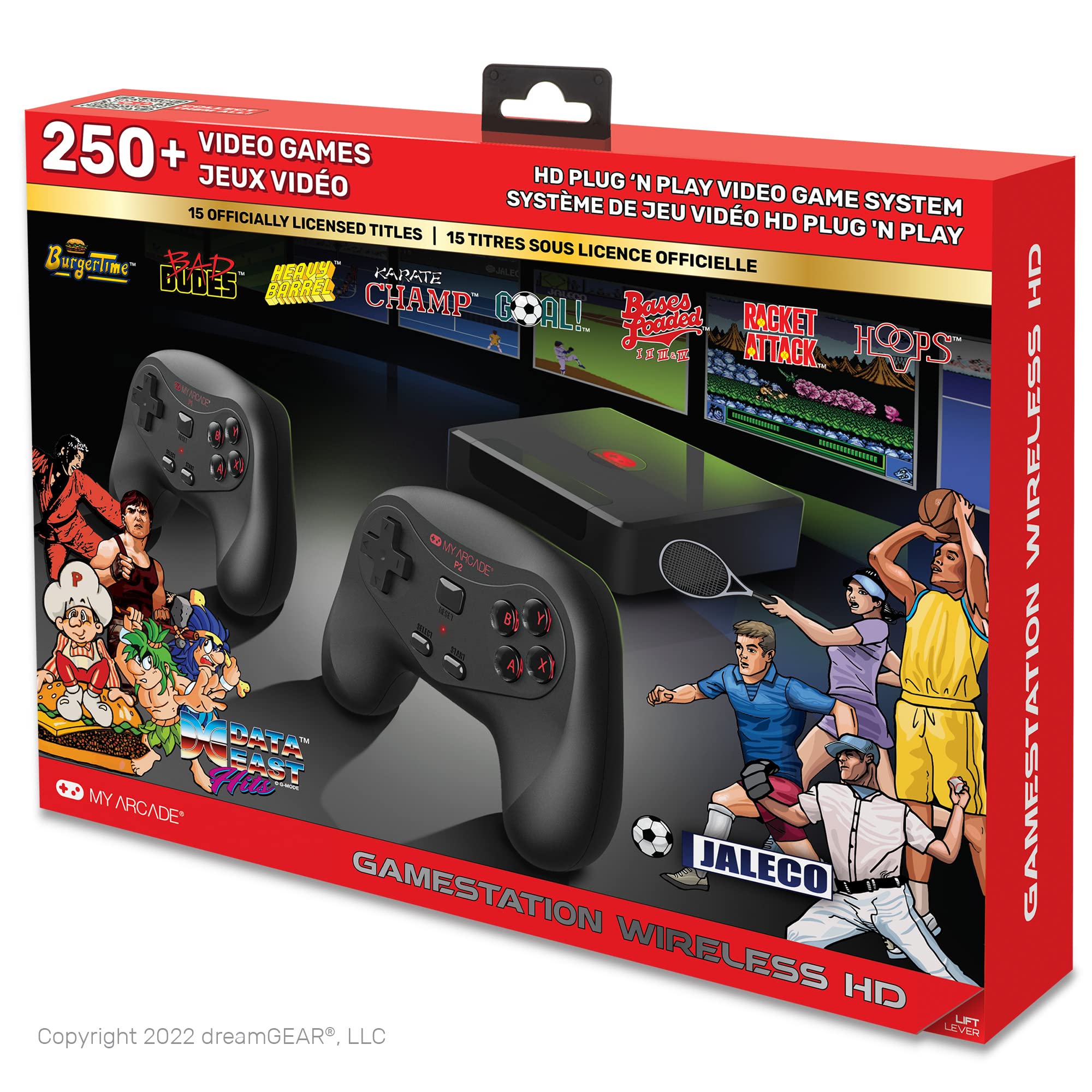 My Arcade Gamestation Wireless Hd, éXitos De Data East & Jaleco Incluidos Y 250 Juegos Retro