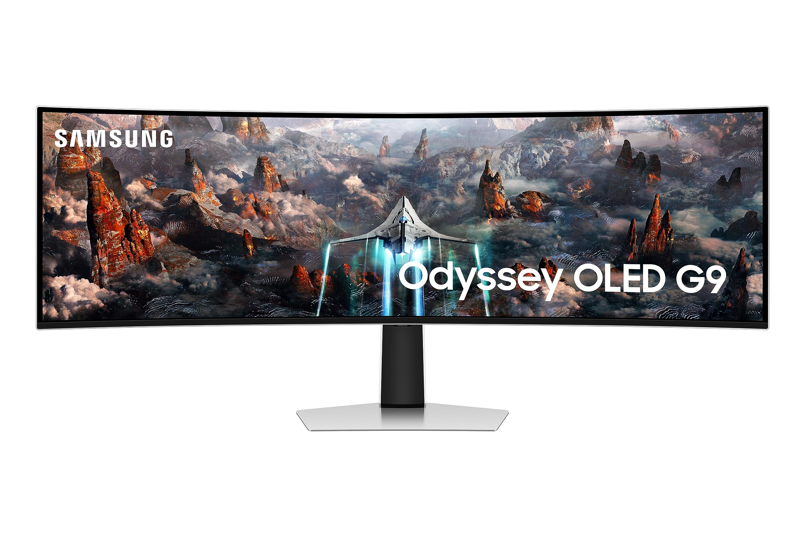 Monitor Gaming Ultrapanorámico Curvo Samsung Odyssey OLED G9 S49CG934SU 49'/ Dual QHD/ 0.03ms/ 240Hz/ OLED/ Multimedia/ Plata