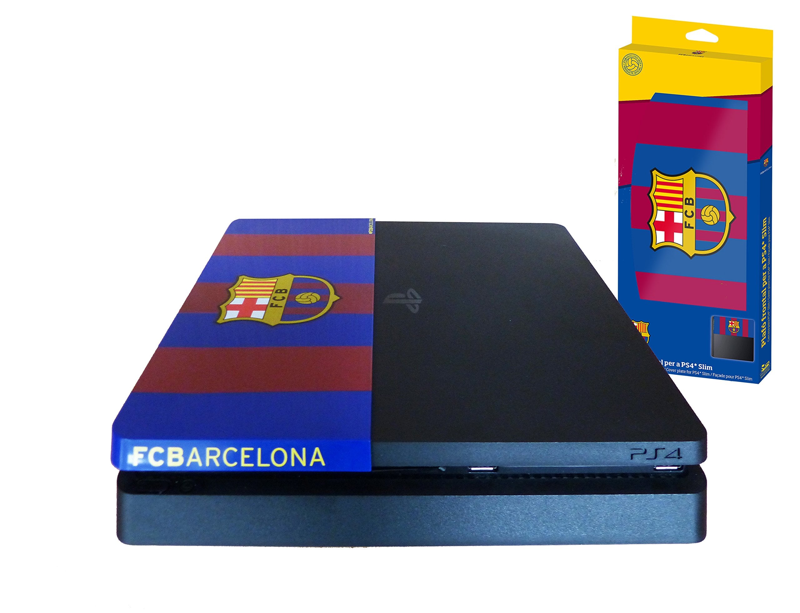 Subsonic - Coque Personnalisée, Licence Officielle FC Barcelone (PS4 Slim)